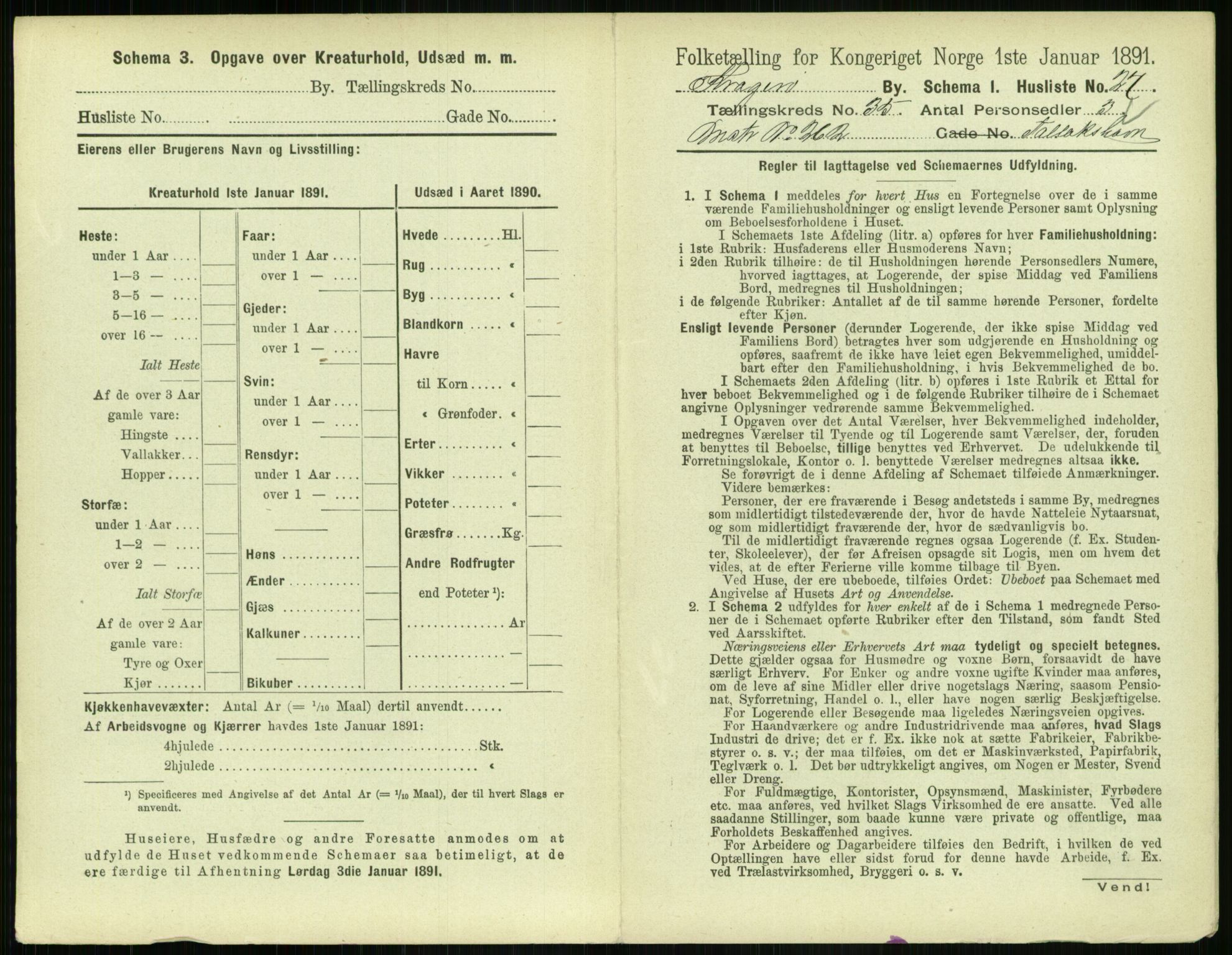 RA, Folketelling 1891 for 0801 Kragerø kjøpstad, 1891, s. 1340