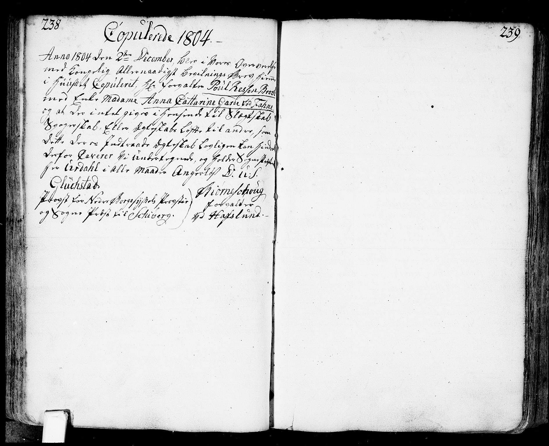 Fredrikstad prestekontor Kirkebøker, AV/SAO-A-11082/F/Fa/L0002: Ministerialbok nr. 2, 1750-1804, s. 238-239