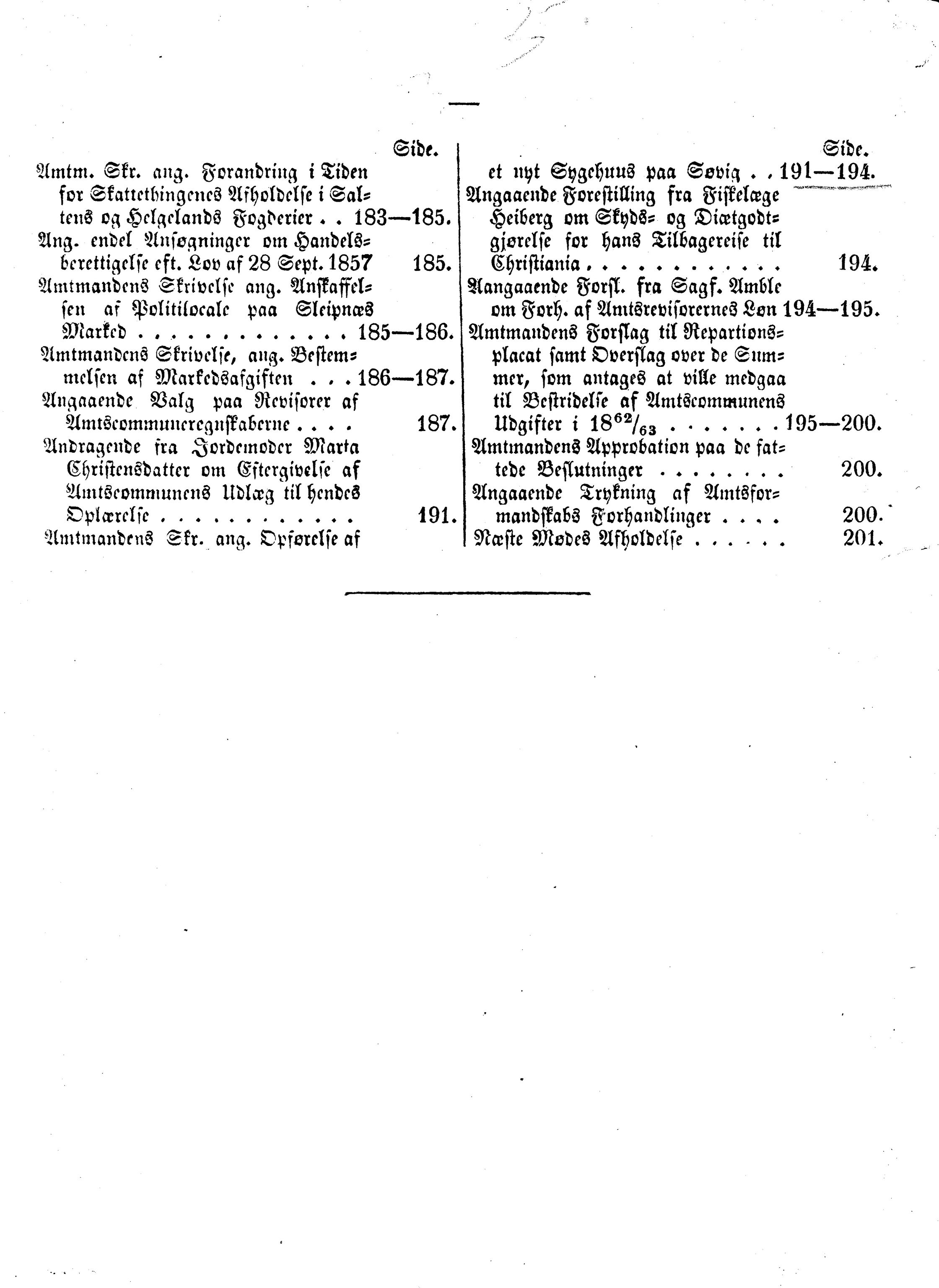 Nordland Fylkeskommune. Fylkestinget, AIN/NFK-17/176/A/Ac/L0004: Fylkestingsforhandlinger 1861-1865, 1861-1865