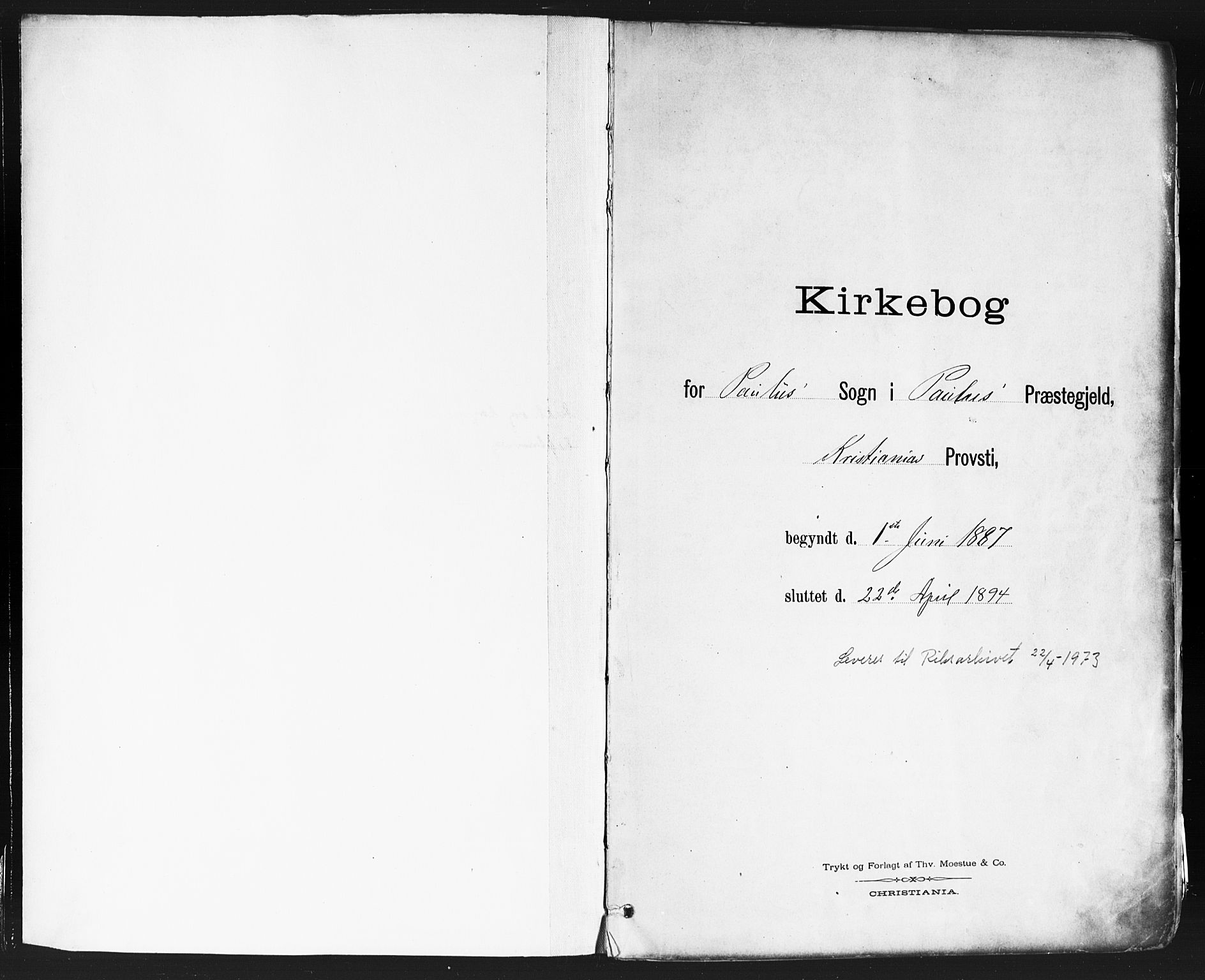 Paulus prestekontor Kirkebøker, AV/SAO-A-10871/F/Fa/L0013: Ministerialbok nr. 13, 1887-1894