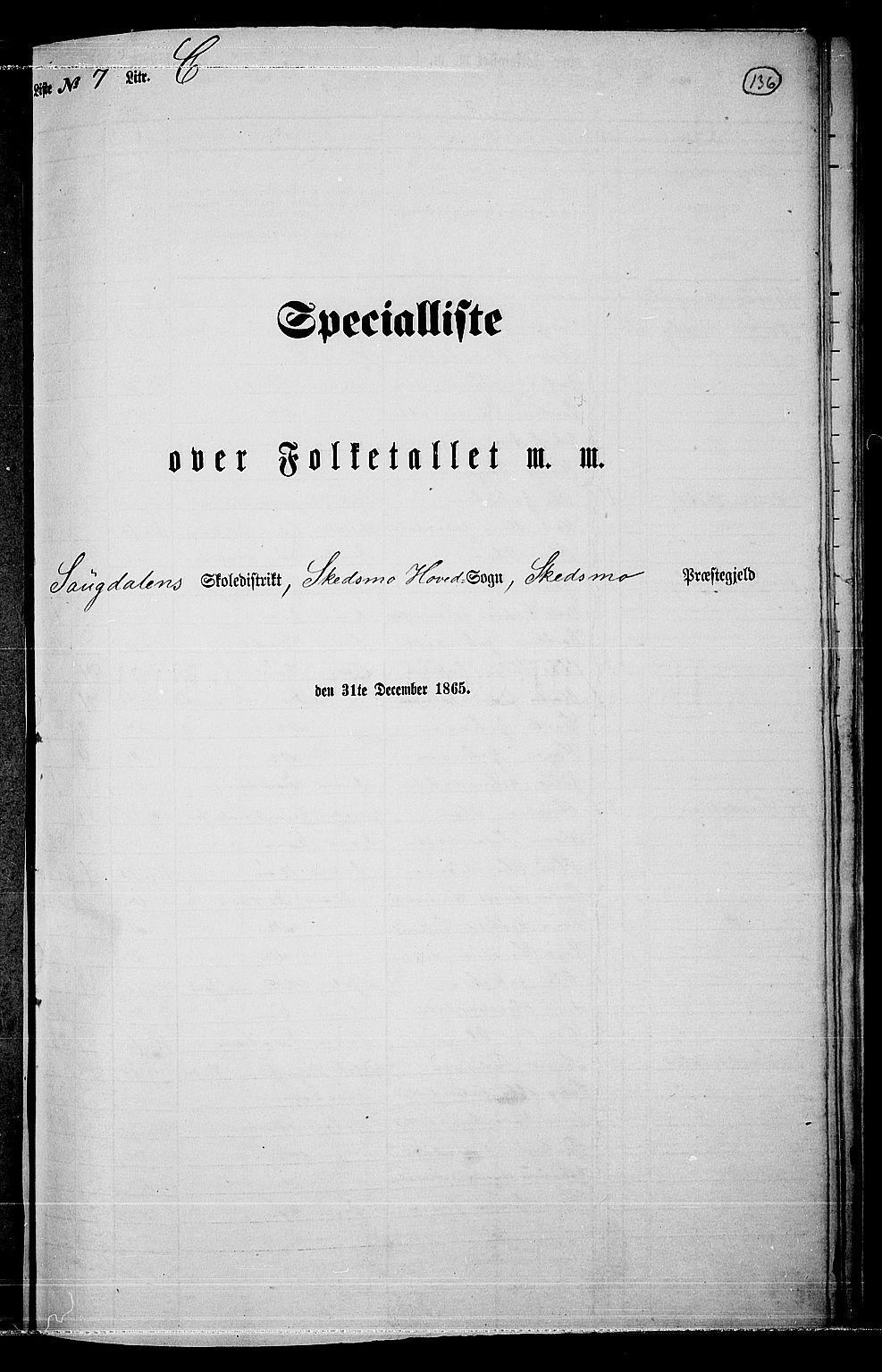 RA, Folketelling 1865 for 0231P Skedsmo prestegjeld, 1865, s. 124