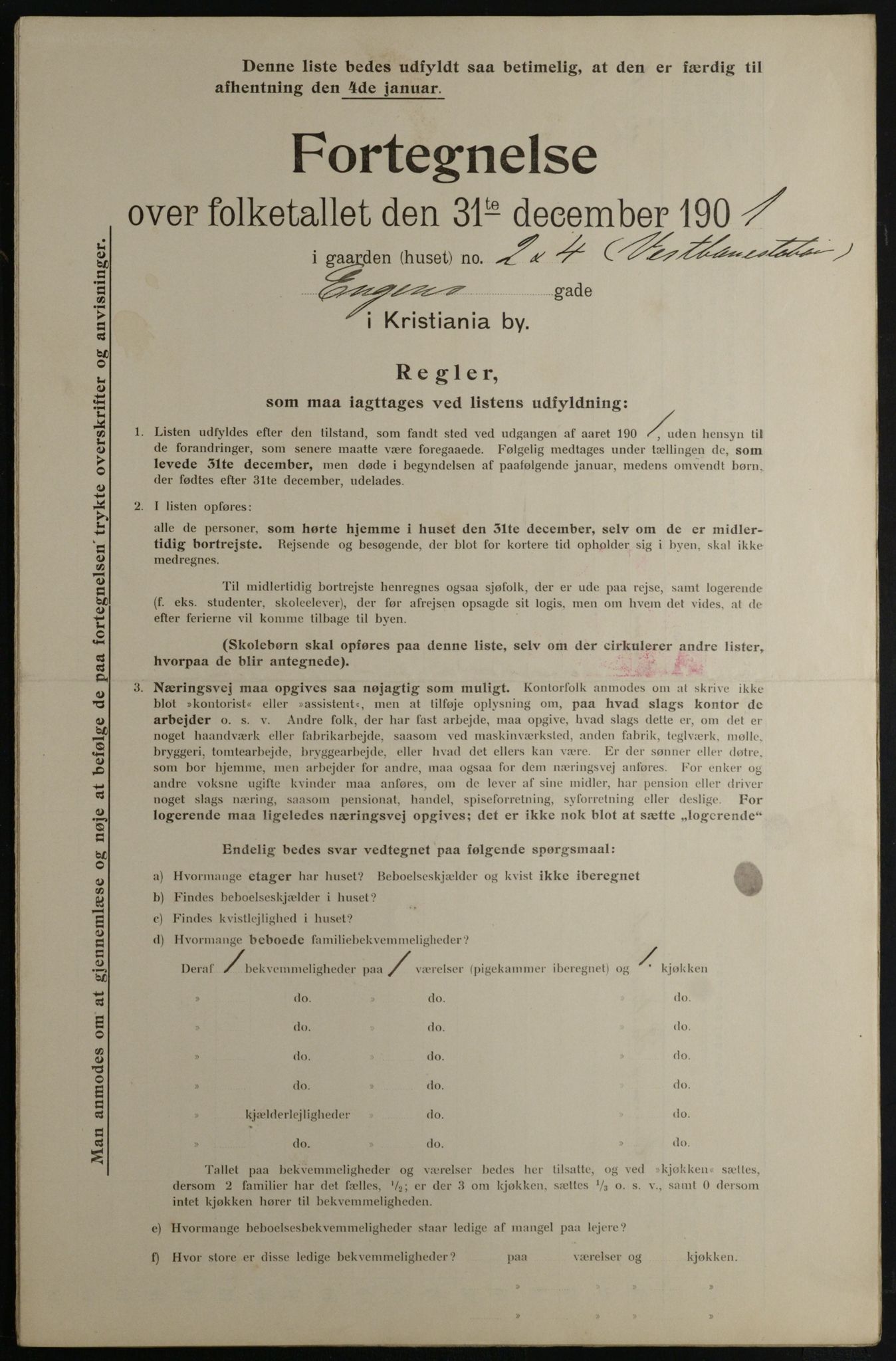 OBA, Kommunal folketelling 31.12.1901 for Kristiania kjøpstad, 1901, s. 3508