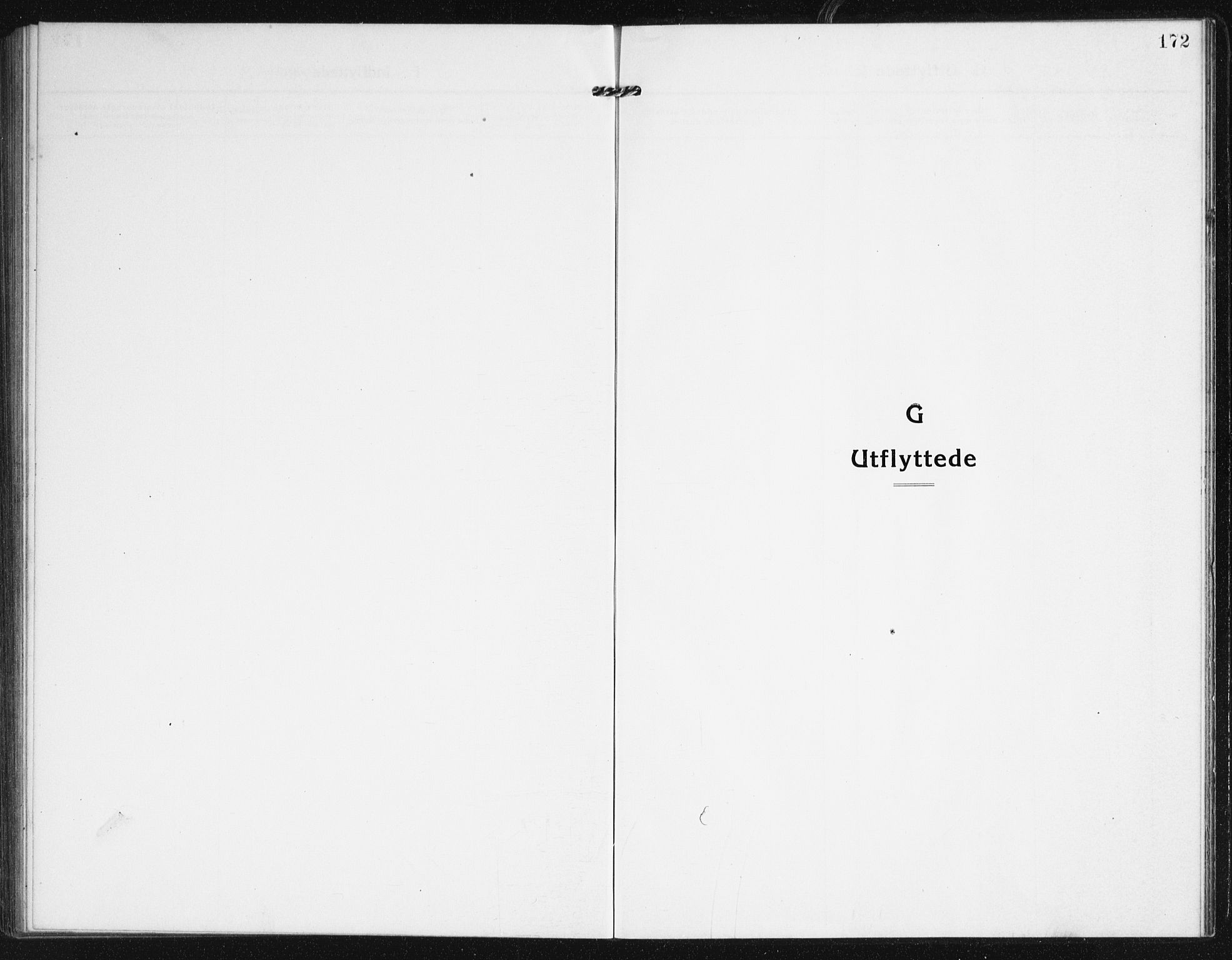 Valle sokneprestkontor, SAK/1111-0044/F/Fb/Fba/L0004: Klokkerbok nr. B 4, 1917-1944, s. 172