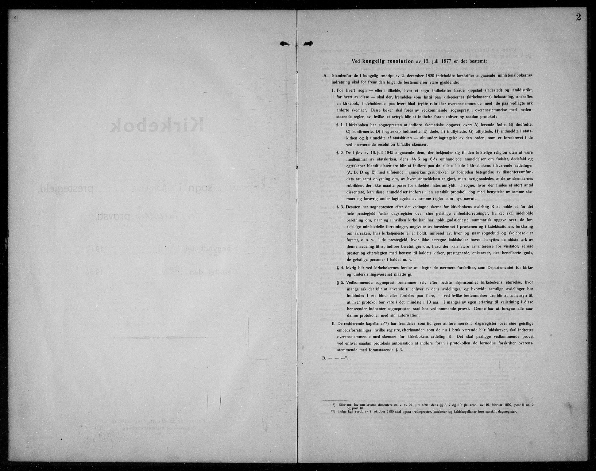 Ramnes kirkebøker, SAKO/A-314/G/Ga/L0005: Klokkerbok nr. I 5, 1912-1936, s. 2