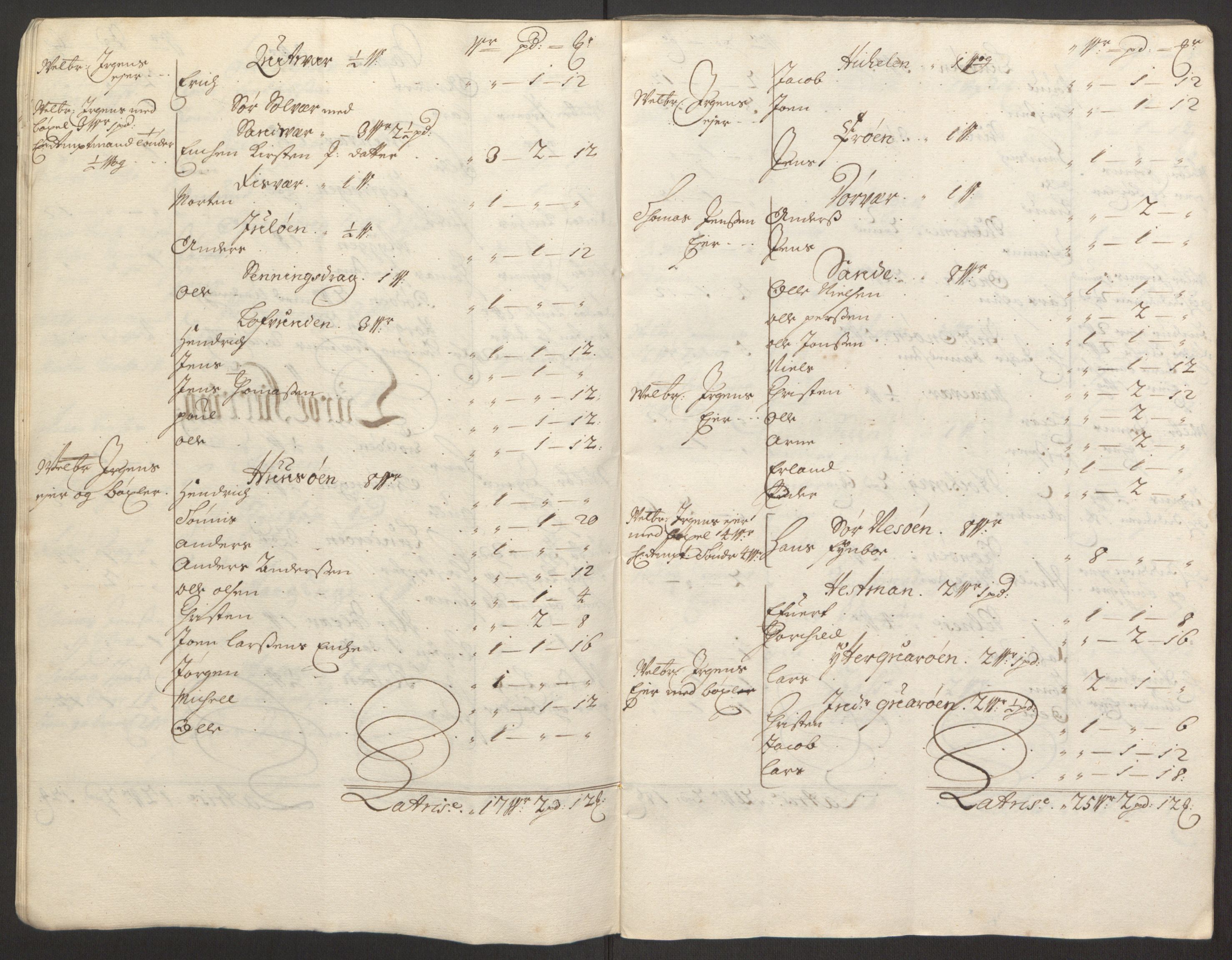 Rentekammeret inntil 1814, Reviderte regnskaper, Fogderegnskap, RA/EA-4092/R65/L4505: Fogderegnskap Helgeland, 1693-1696, s. 292
