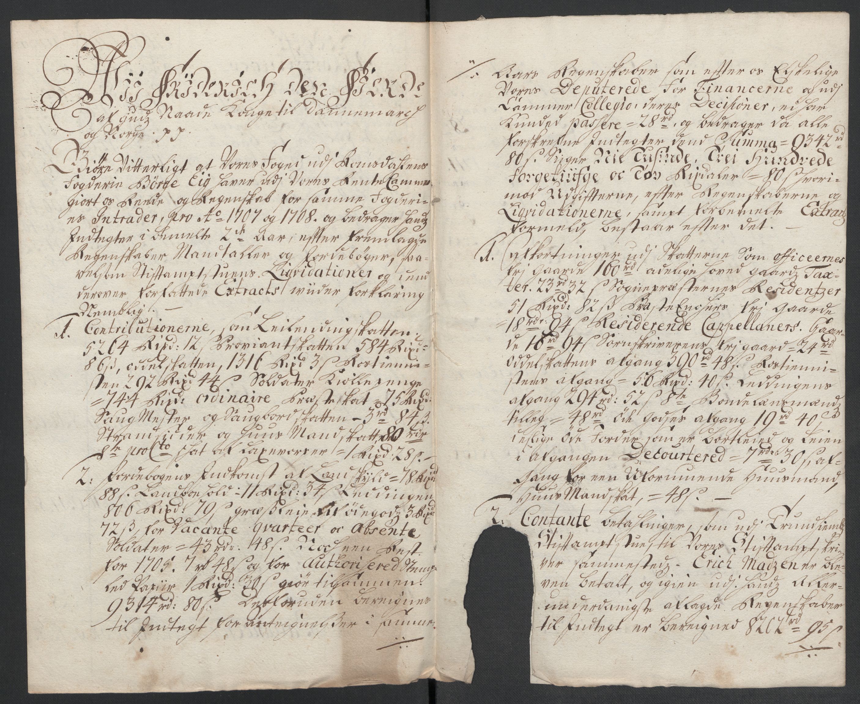 Rentekammeret inntil 1814, Reviderte regnskaper, Fogderegnskap, RA/EA-4092/R55/L3658: Fogderegnskap Romsdal, 1707-1708, s. 422