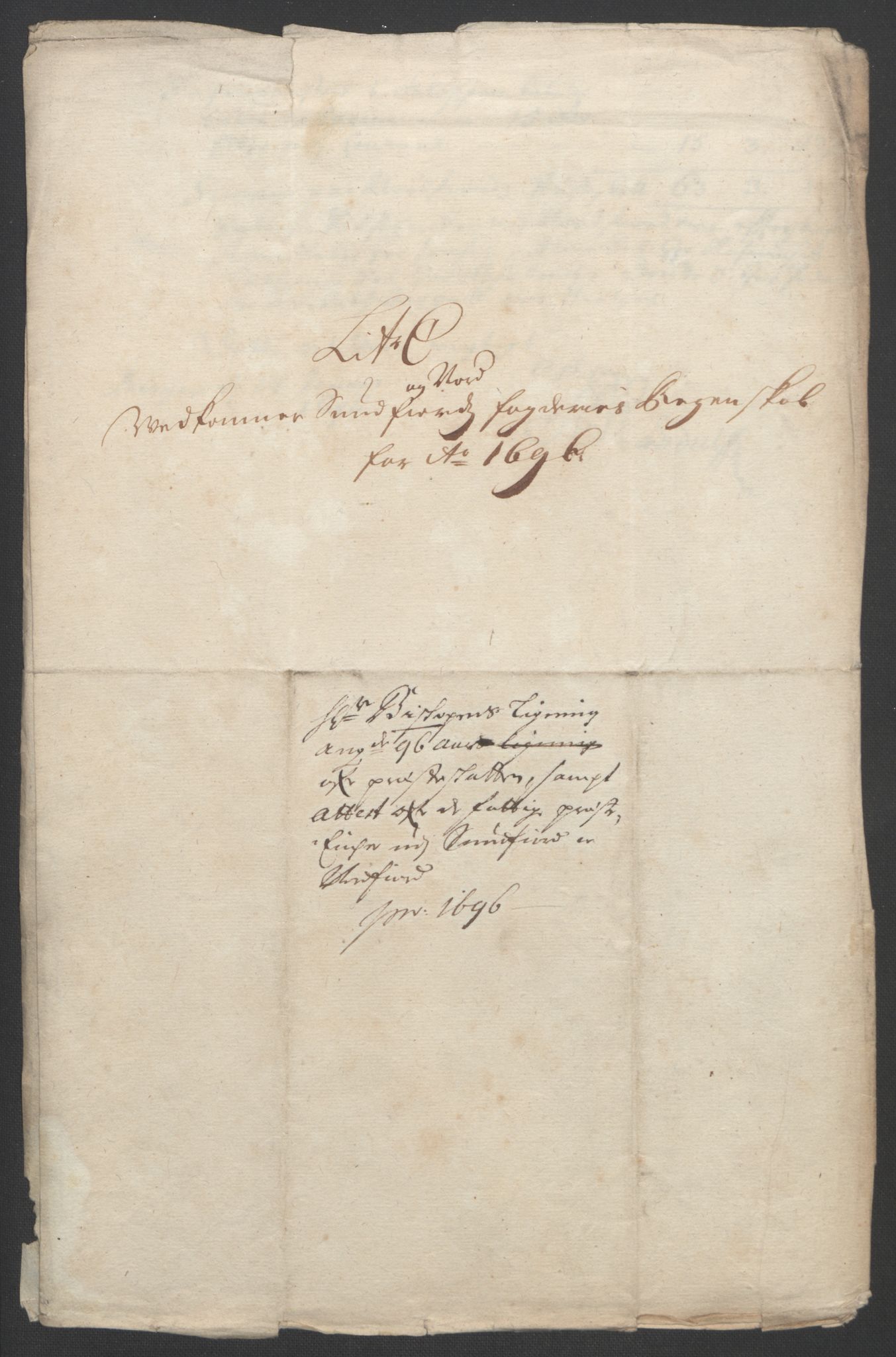 Rentekammeret inntil 1814, Reviderte regnskaper, Fogderegnskap, RA/EA-4092/R53/L3422: Fogderegnskap Sunn- og Nordfjord, 1695-1696, s. 278