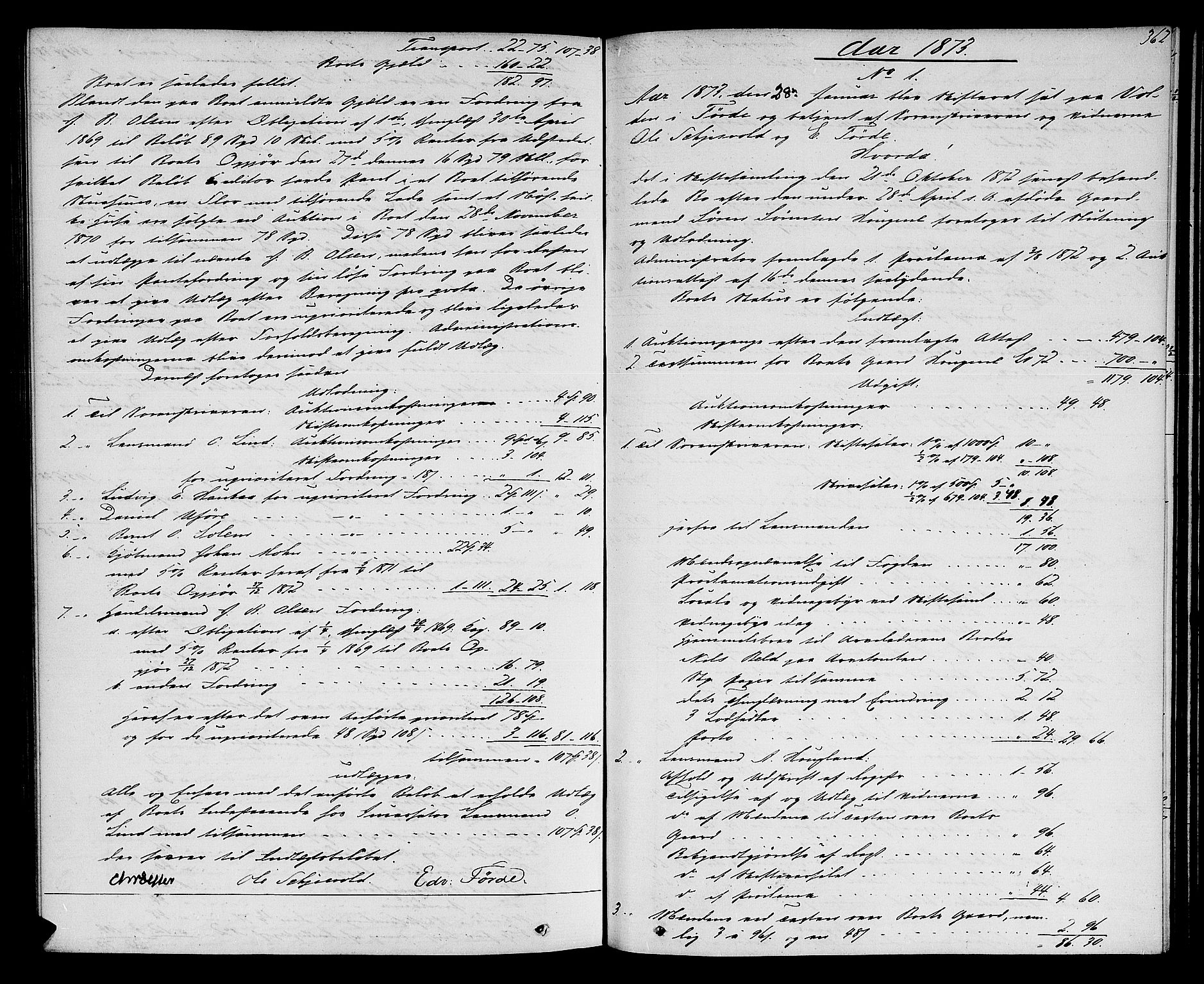 Sunnfjord tingrett, AV/SAB-A-3201/1/H/Hd/L0004: Skifteutlodningsprotokoll, 1868-1874, s. 361b-362a