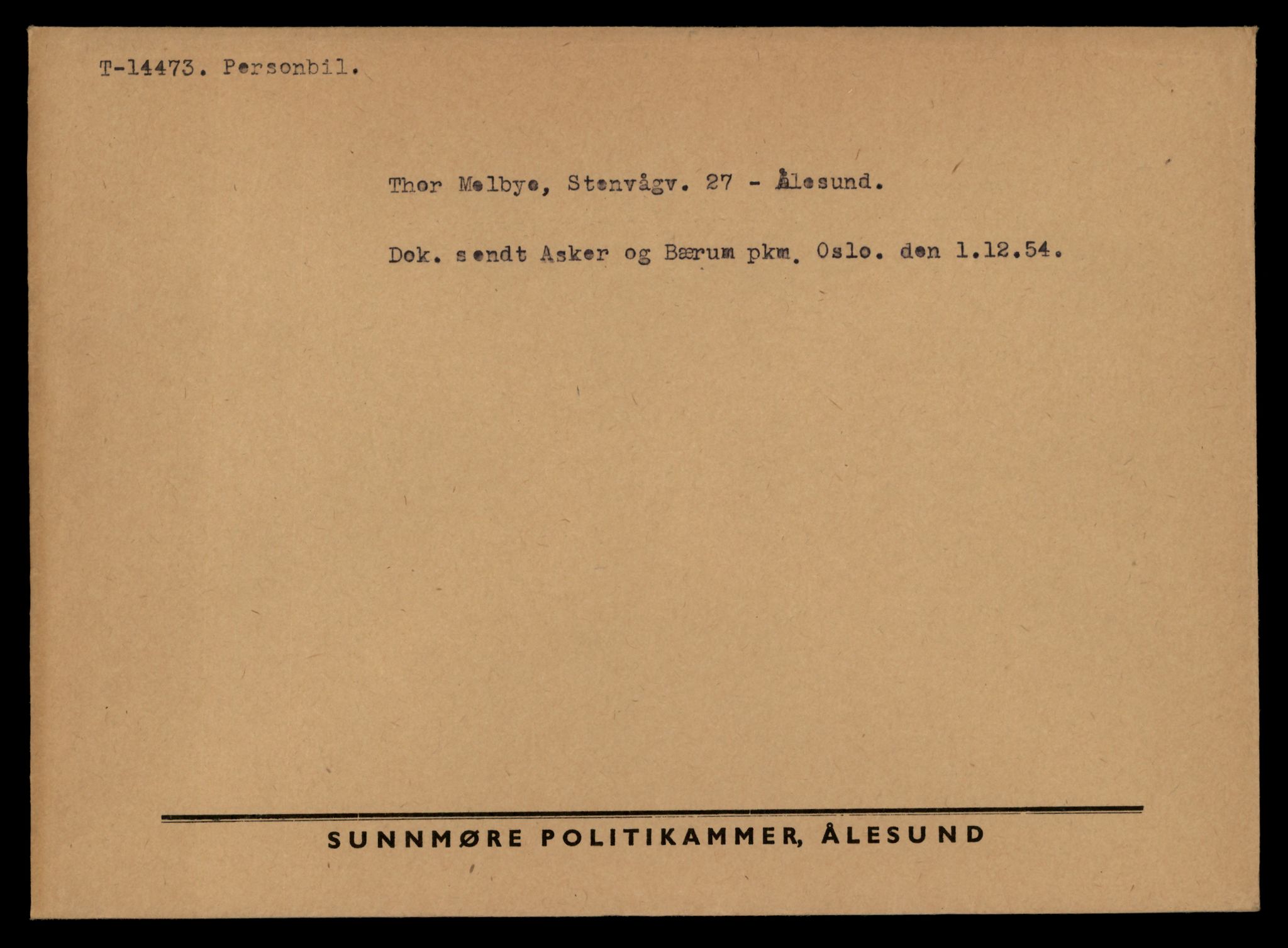 Møre og Romsdal vegkontor - Ålesund trafikkstasjon, AV/SAT-A-4099/F/Fe/L0046: Registreringskort for kjøretøy T 14445 - T 14579, 1927-1998