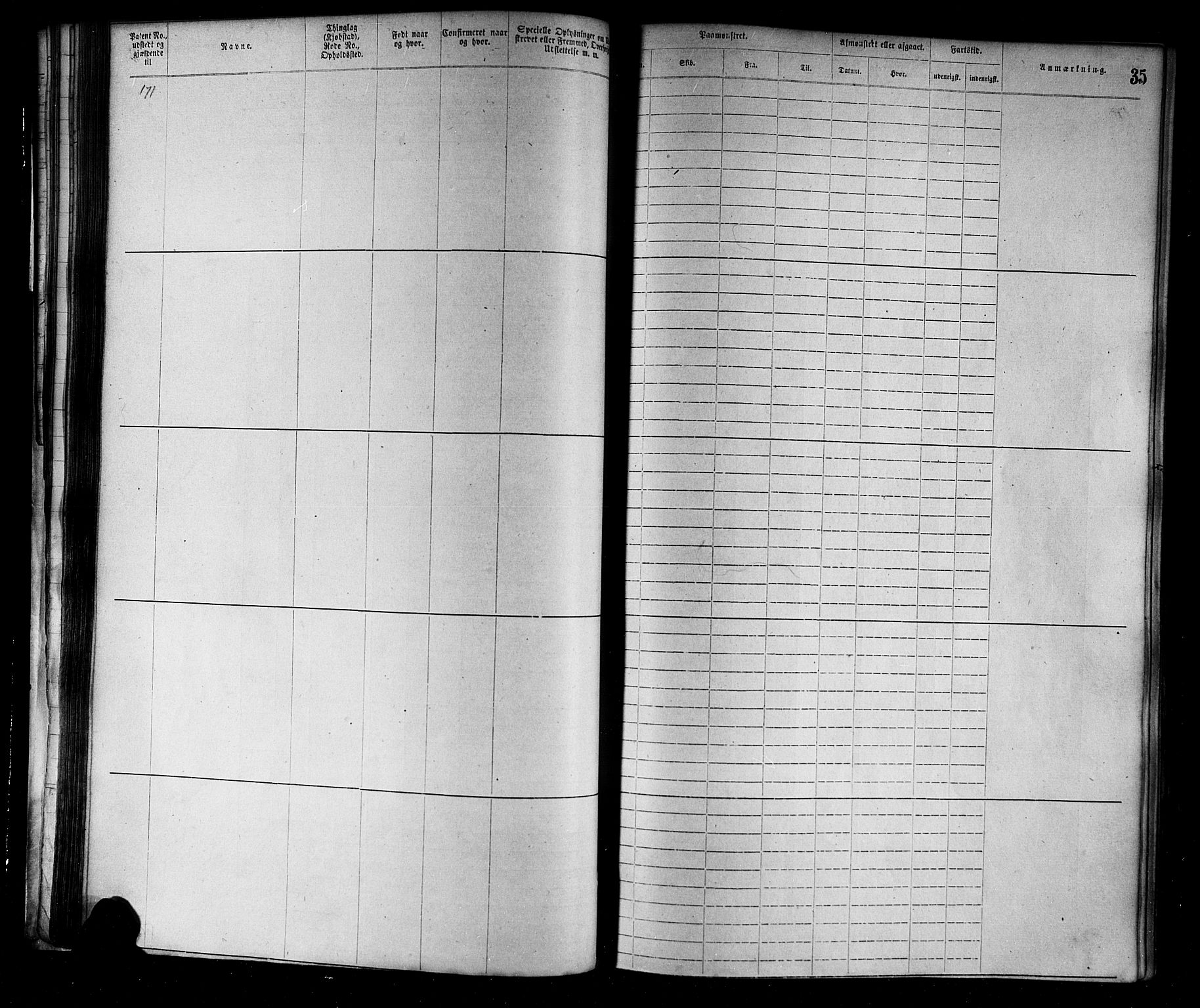 Flekkefjord mønstringskrets, AV/SAK-2031-0018/F/Fa/L0002: Annotasjonsrulle nr 1-1920 med register, N-2, 1870-1891, s. 55