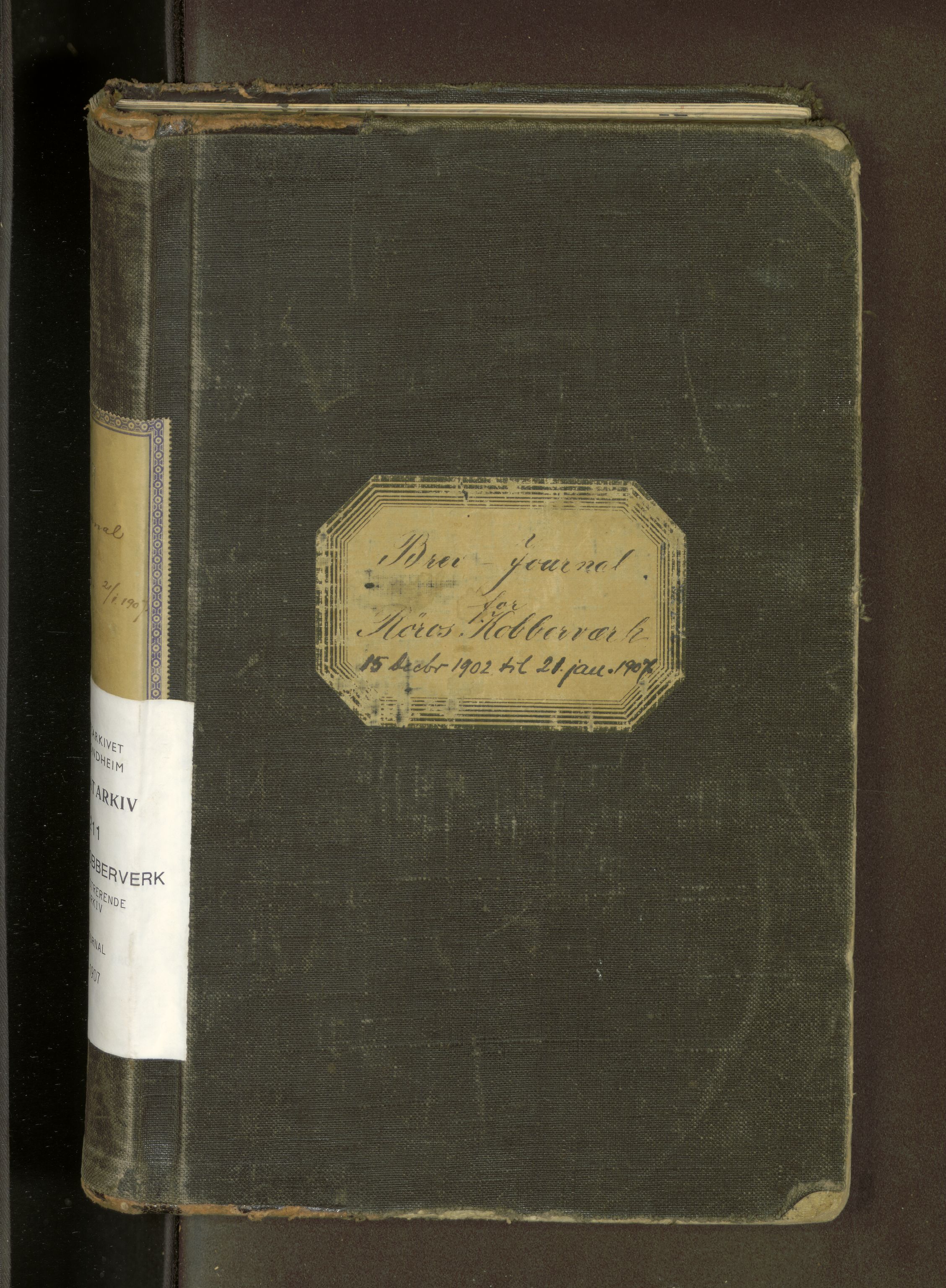 Røros kobberverk, AV/SAT-PA-0211/1/38/L0071: 2.19 Direktørens journal, 1902-1907