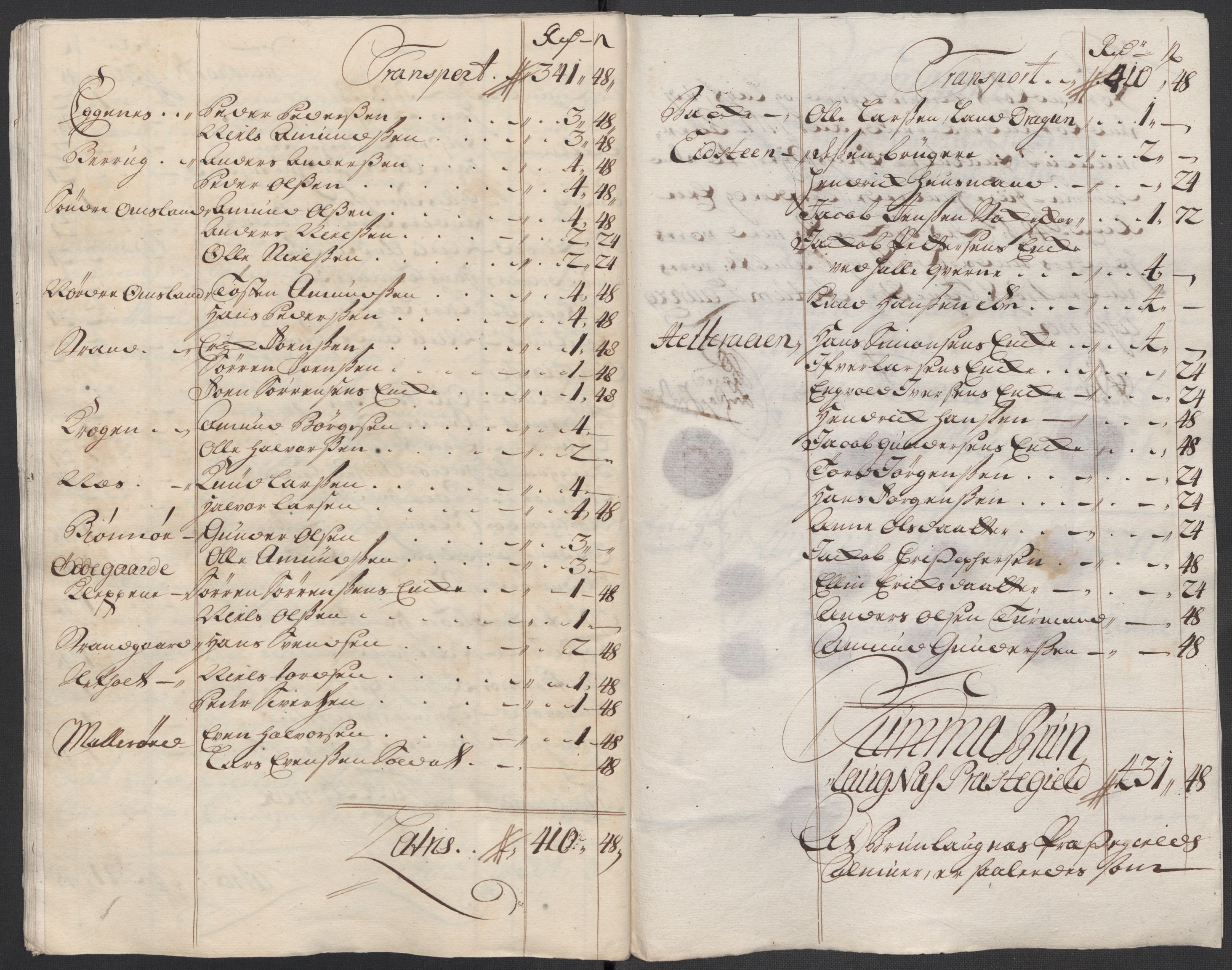 Rentekammeret inntil 1814, Reviderte regnskaper, Fogderegnskap, RA/EA-4092/R33/L1987: Fogderegnskap Larvik grevskap, 1716-1717, s. 540