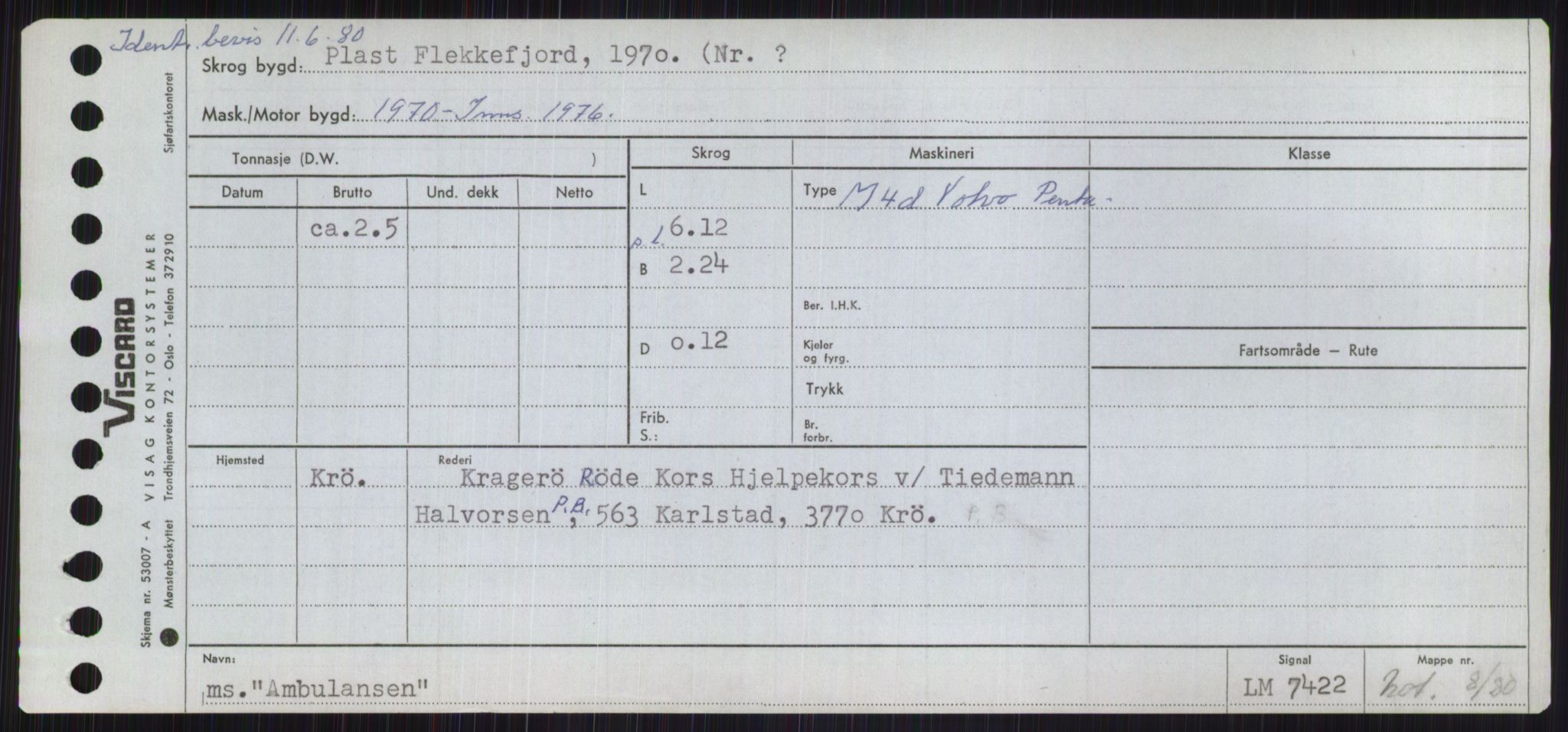 Sjøfartsdirektoratet med forløpere, Skipsmålingen, RA/S-1627/H/Ha/L0001/0001: Fartøy, A-Eig / Fartøy A-Bjøn, s. 181