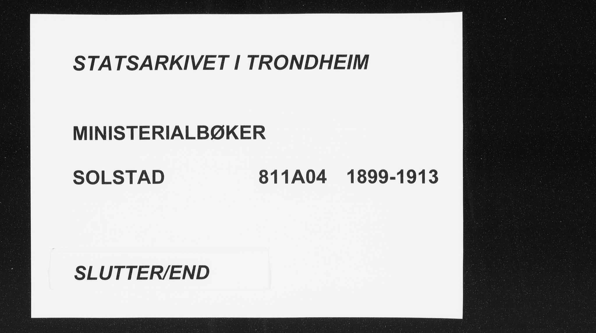 Ministerialprotokoller, klokkerbøker og fødselsregistre - Nordland, AV/SAT-A-1459/811/L0167: Ministerialbok nr. 811A04, 1899-1913