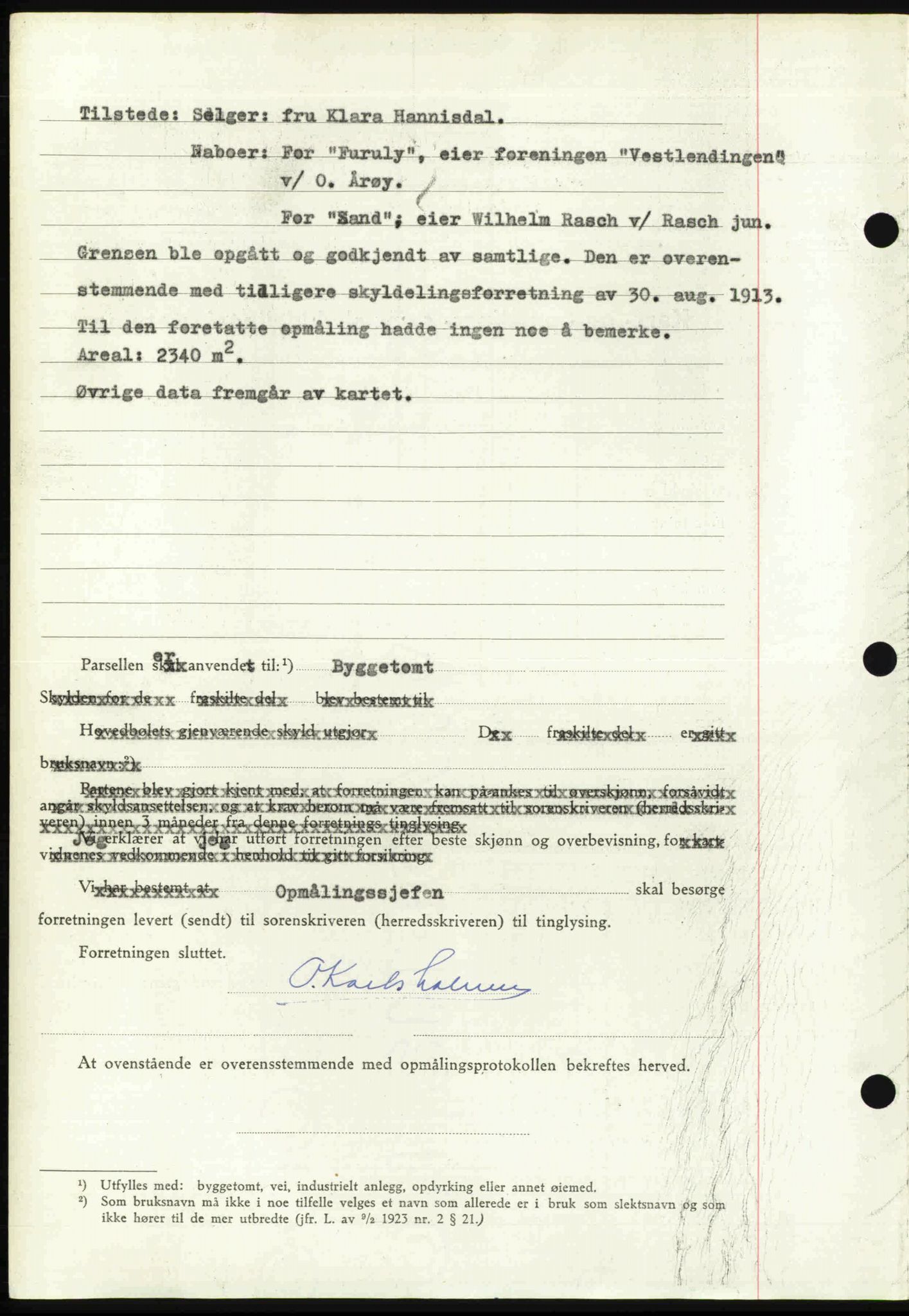 Follo sorenskriveri, SAO/A-10274/G/Ga/Gaa/L0085: Pantebok nr. I 85, 1948-1948, Dagboknr: 3228/1948