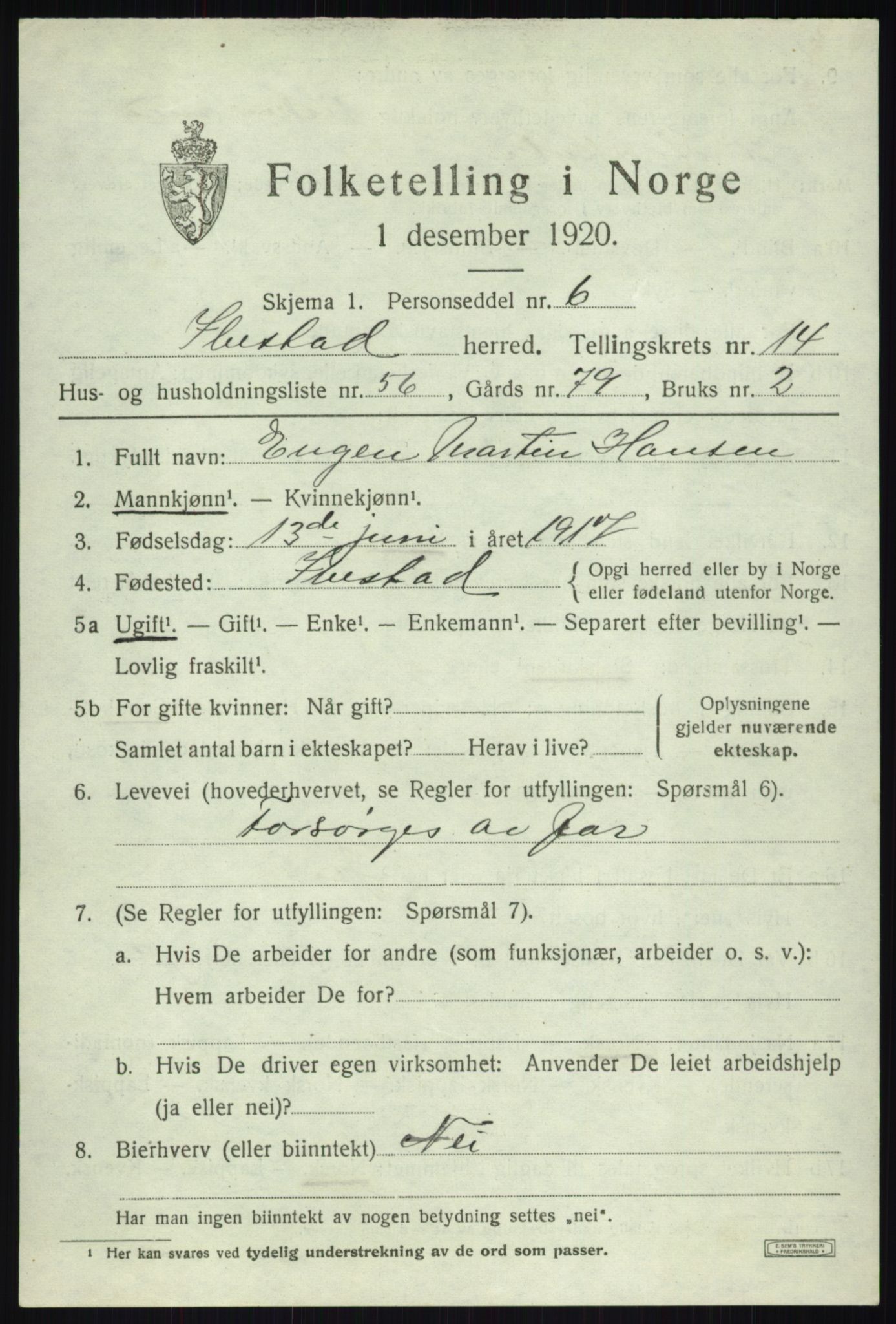 SATØ, Folketelling 1920 for 1917 Ibestad herred, 1920, s. 7678