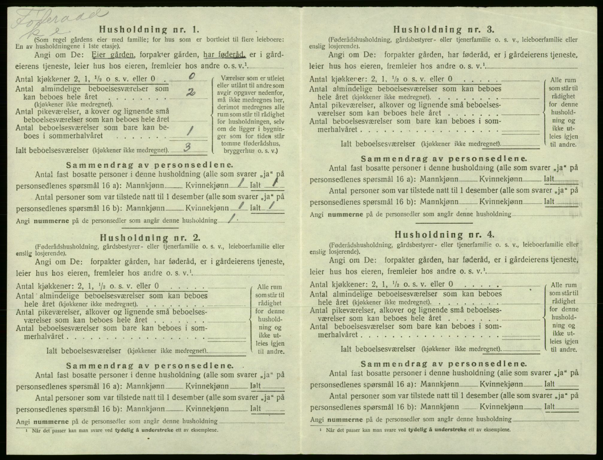 SAB, Folketelling 1920 for 1238 Kvam herred, 1920, s. 192