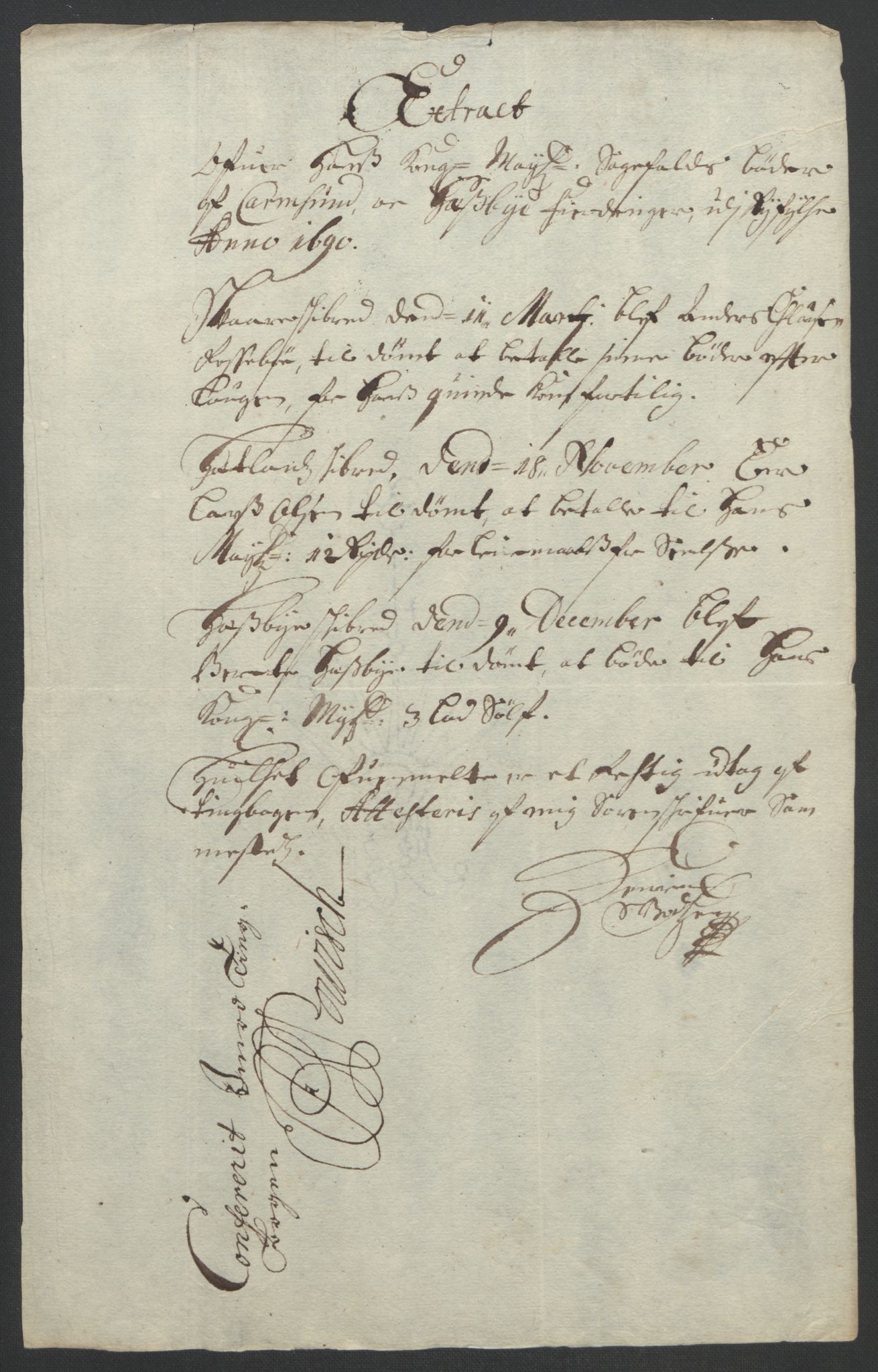 Rentekammeret inntil 1814, Reviderte regnskaper, Fogderegnskap, RA/EA-4092/R47/L2856: Fogderegnskap Ryfylke, 1689-1693, s. 170