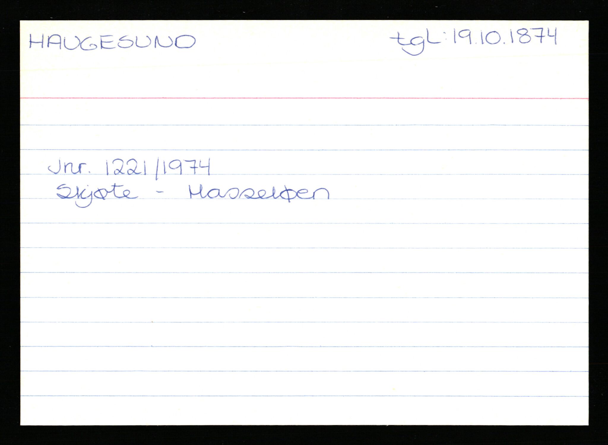 Statsarkivet i Stavanger, AV/SAST-A-101971/03/Y/Yk/L0015: Registerkort sortert etter gårdsnavn: Haneberg - Haugland nedre, 1750-1930, s. 594