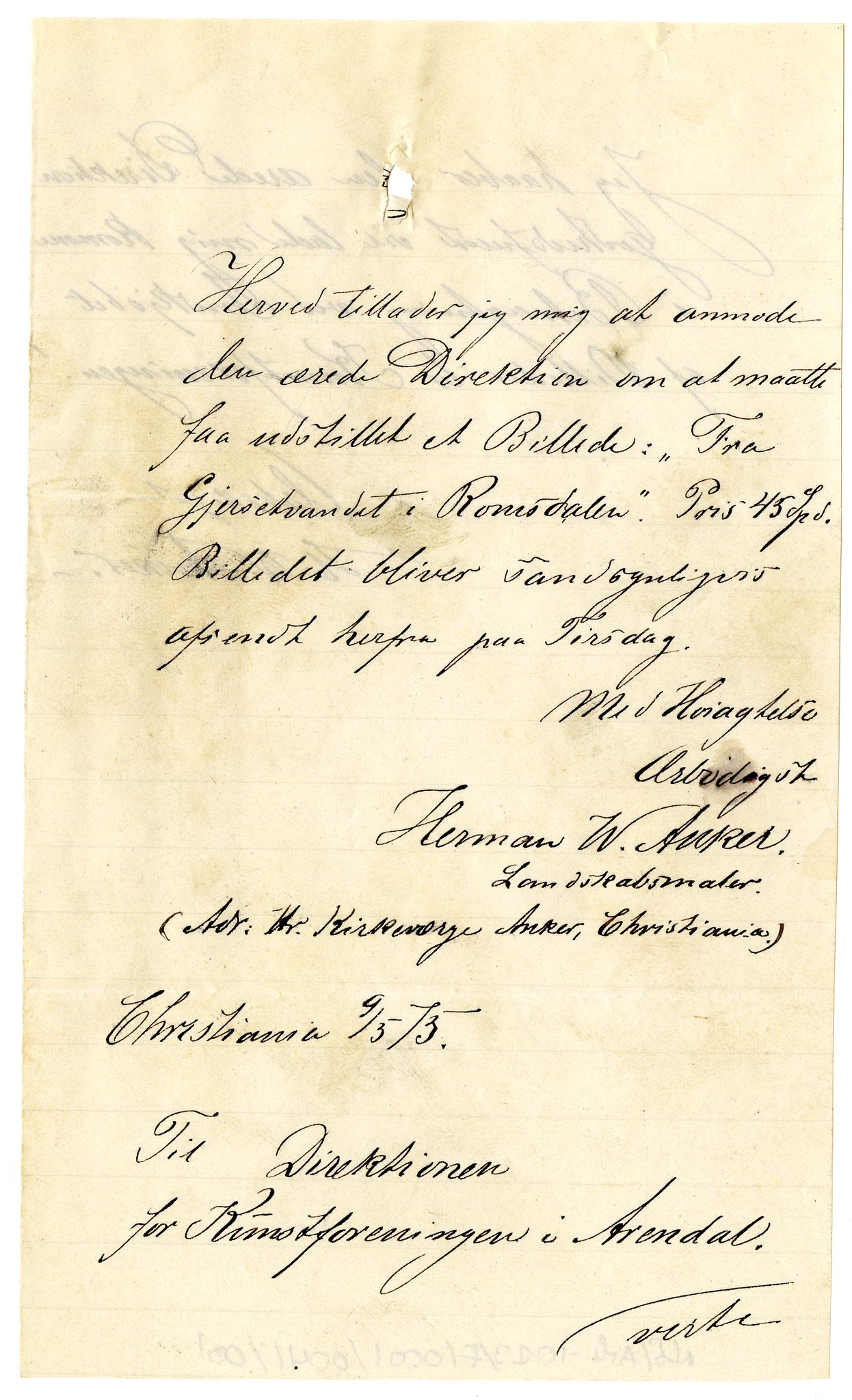 Diderik Maria Aalls brevsamling, NF/Ark-1023/F/L0001: D.M. Aalls brevsamling. A - B, 1738-1889, s. 502