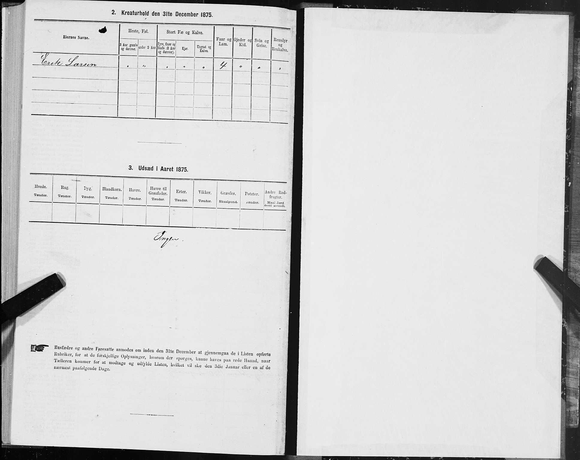 SAT, Folketelling 1875 for 1560P Tingvoll prestegjeld, 1875