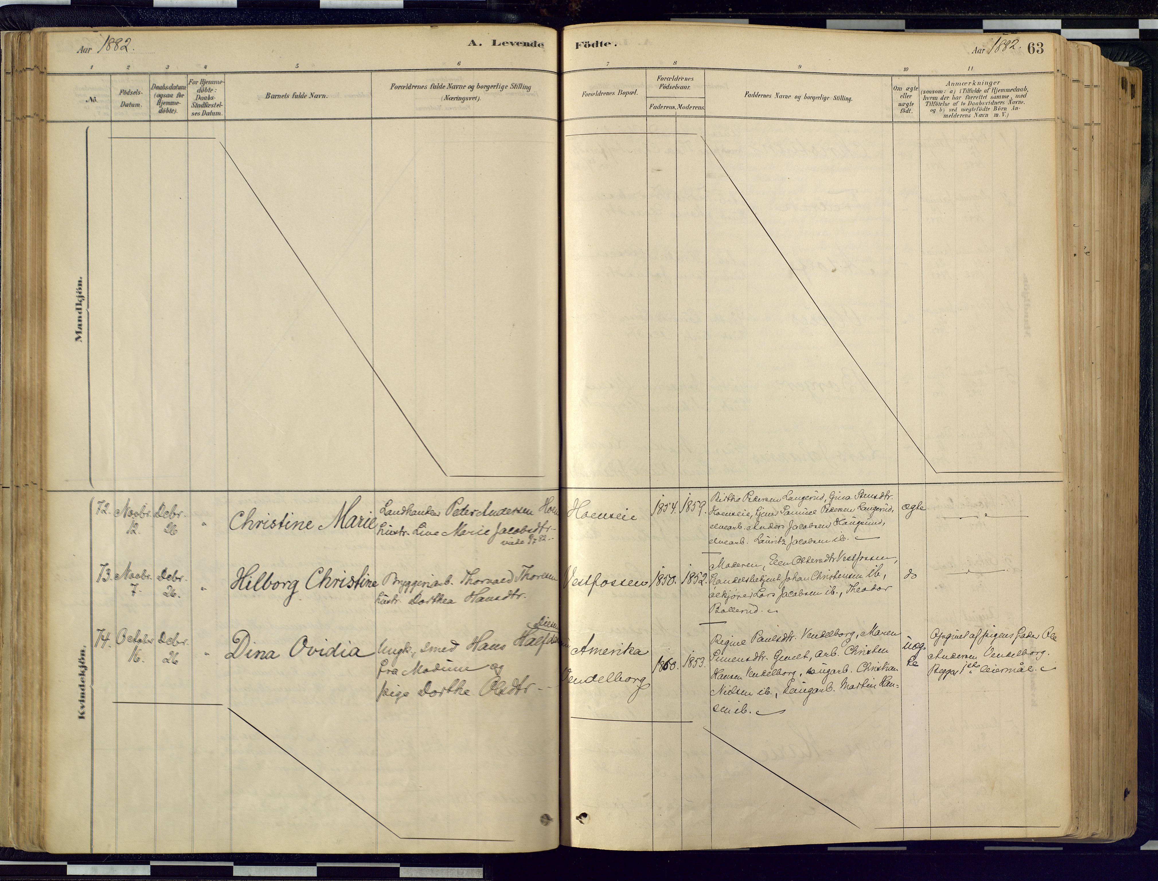 Eiker kirkebøker, SAKO/A-4/F/Fb/L0001: Ministerialbok nr. II 1, 1878-1888, s. 63