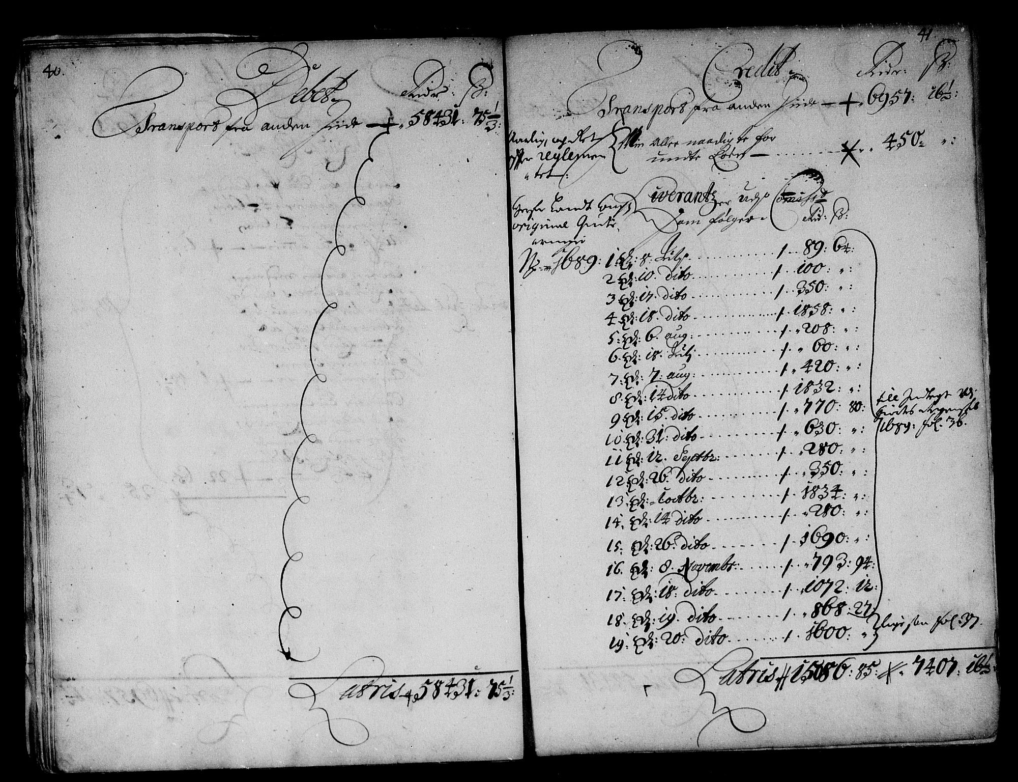 Rentekammeret inntil 1814, Reviderte regnskaper, Stiftamtstueregnskaper, Bergen stiftamt, AV/RA-EA-6043/R/Rc/L0089: Bergen stiftamt, 1688-1689