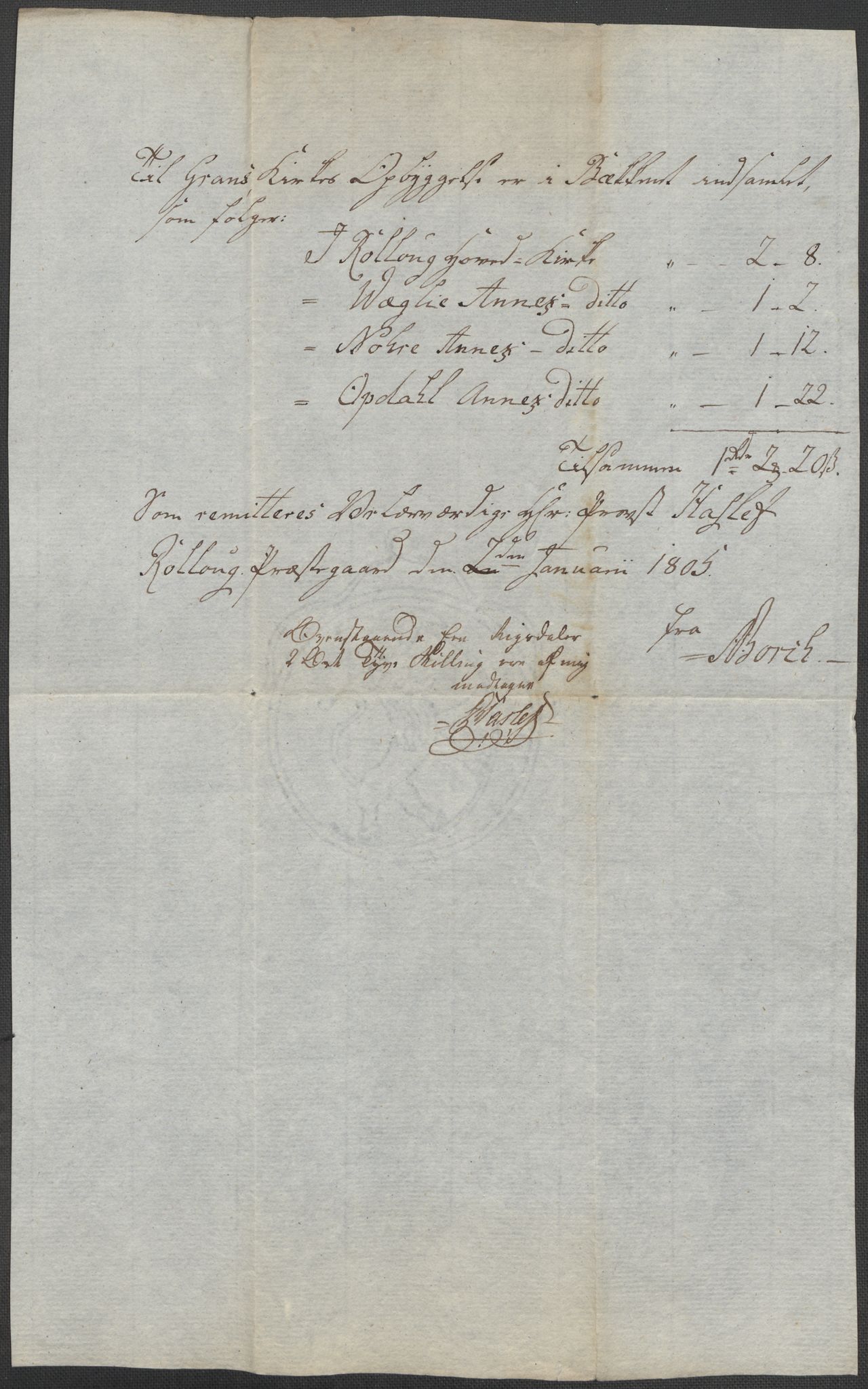 Riksarkivets diplomsamling, AV/RA-EA-5965/F15/L0019: Prestearkiv - Buskerud og Telemark, 1618-1841, s. 31