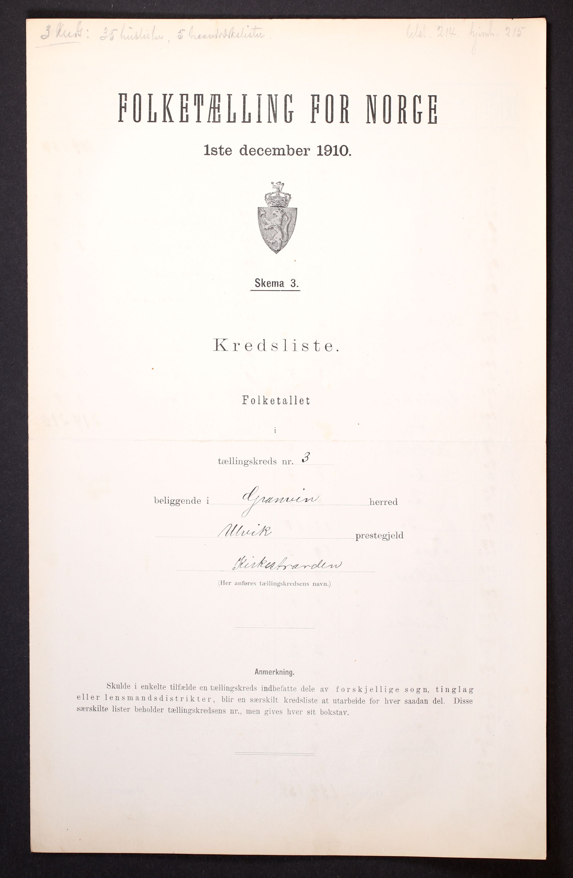 RA, Folketelling 1910 for 1234 Granvin herred, 1910, s. 10