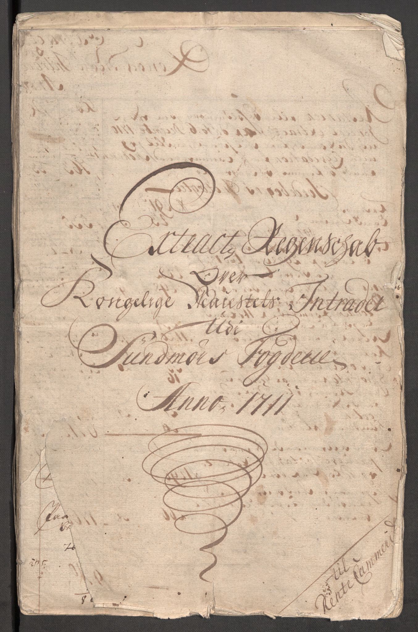 Rentekammeret inntil 1814, Reviderte regnskaper, Fogderegnskap, RA/EA-4092/R54/L3564: Fogderegnskap Sunnmøre, 1711, s. 4