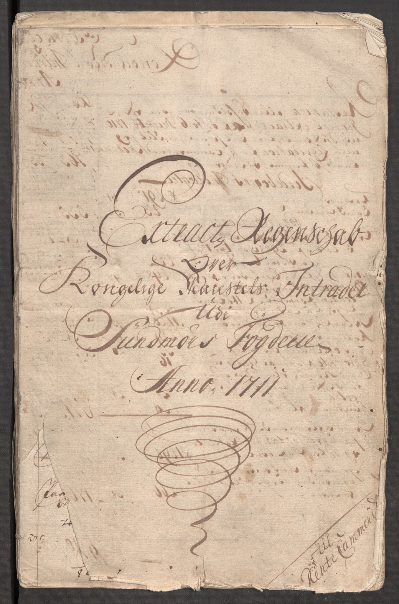 Rentekammeret inntil 1814, Reviderte regnskaper, Fogderegnskap, AV/RA-EA-4092/R54/L3564: Fogderegnskap Sunnmøre, 1711, s. 4