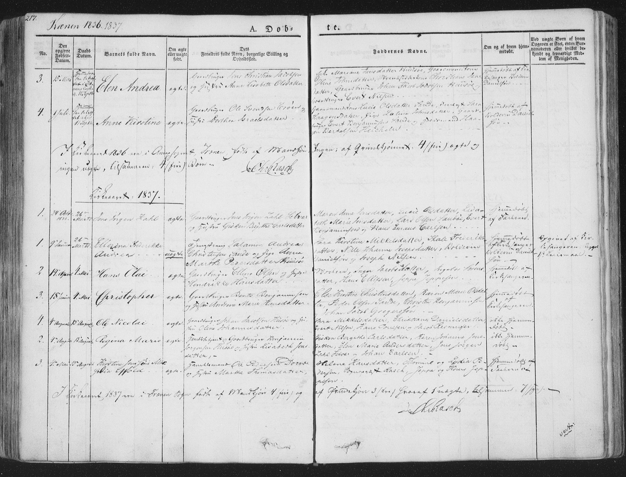 Ministerialprotokoller, klokkerbøker og fødselsregistre - Nordland, AV/SAT-A-1459/839/L0565: Ministerialbok nr. 839A02, 1825-1862, s. 217