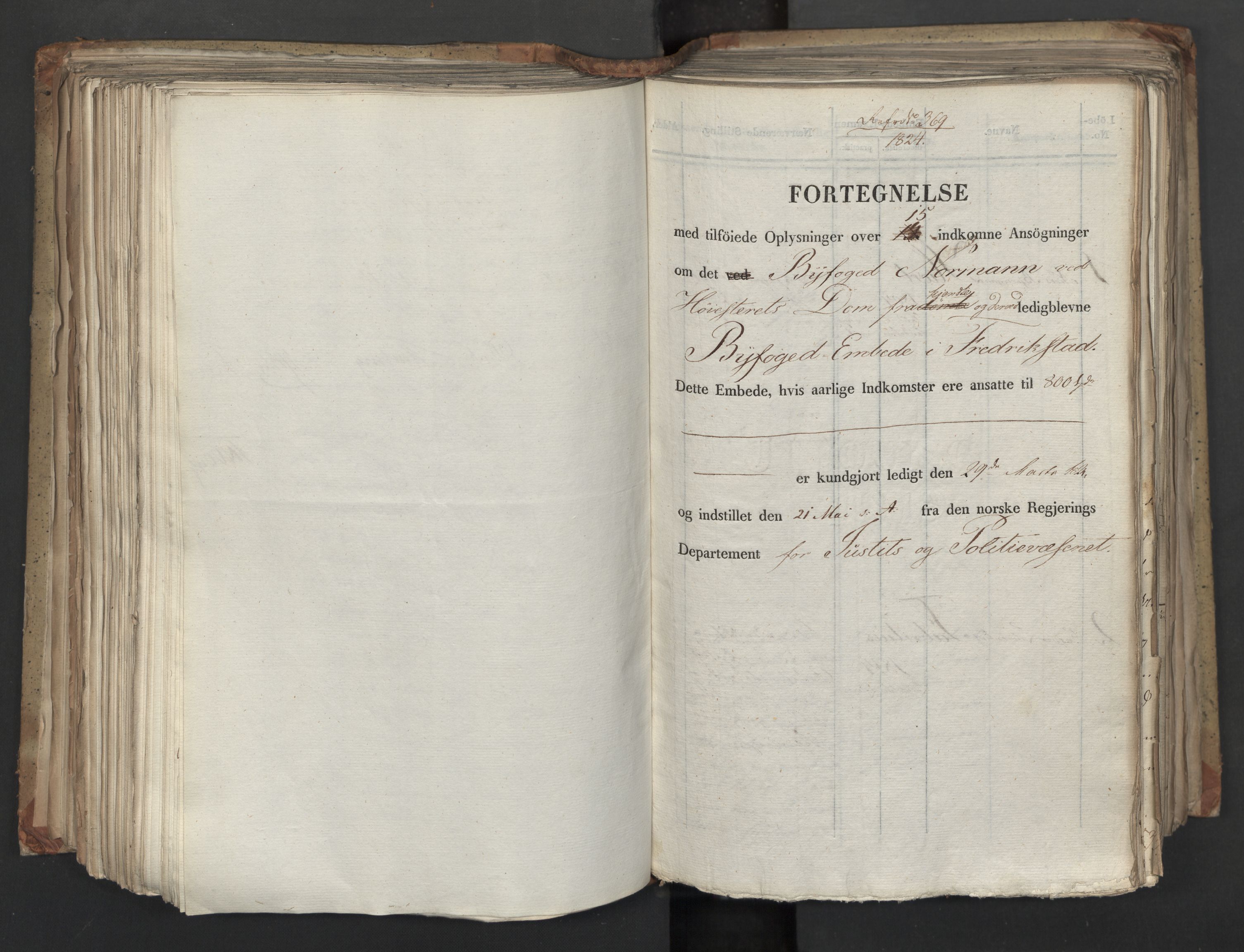 Statsrådsavdelingen i Stockholm, AV/RA-S-1003/D/Da/L0038: Regjeringsinnstillinger nr. 1404-1660, 1824, s. 311