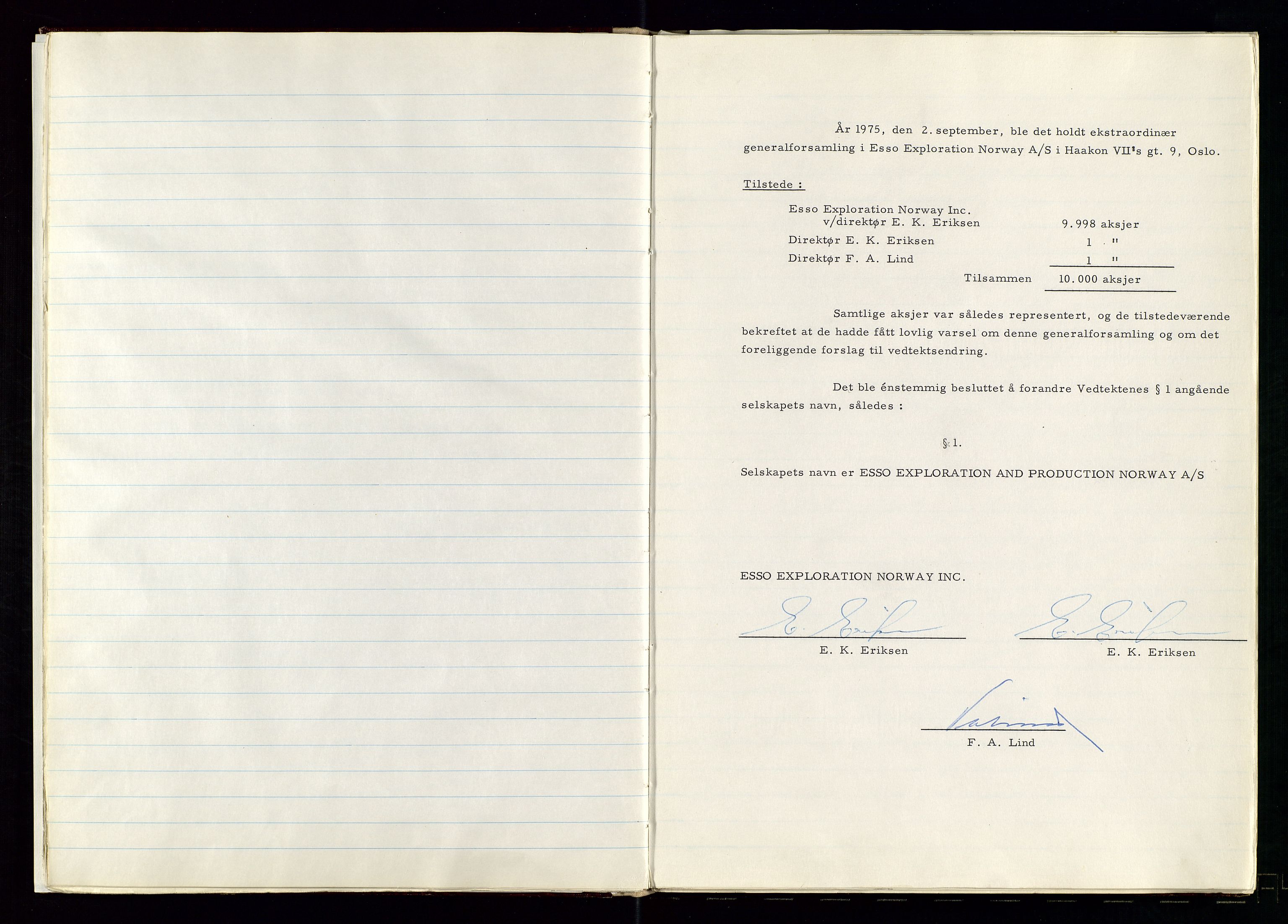 Pa 1512 - Esso Exploration and Production Norway Inc., SAST/A-101917/A/Aa/L0002/0001: Styredokumenter / Generalforsamlingsprotokoll, 1973-1993, s. 12