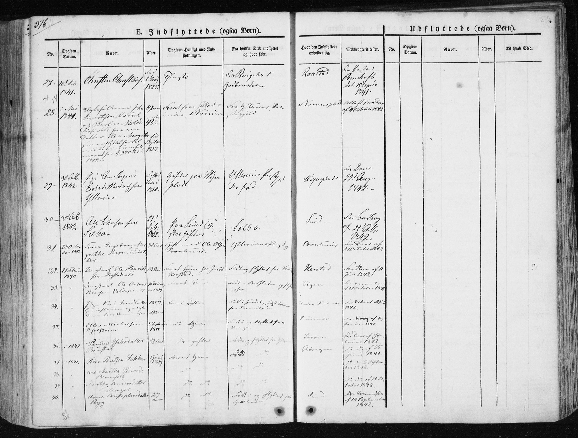 Ministerialprotokoller, klokkerbøker og fødselsregistre - Nord-Trøndelag, SAT/A-1458/730/L0280: Ministerialbok nr. 730A07 /1, 1840-1854, s. 376