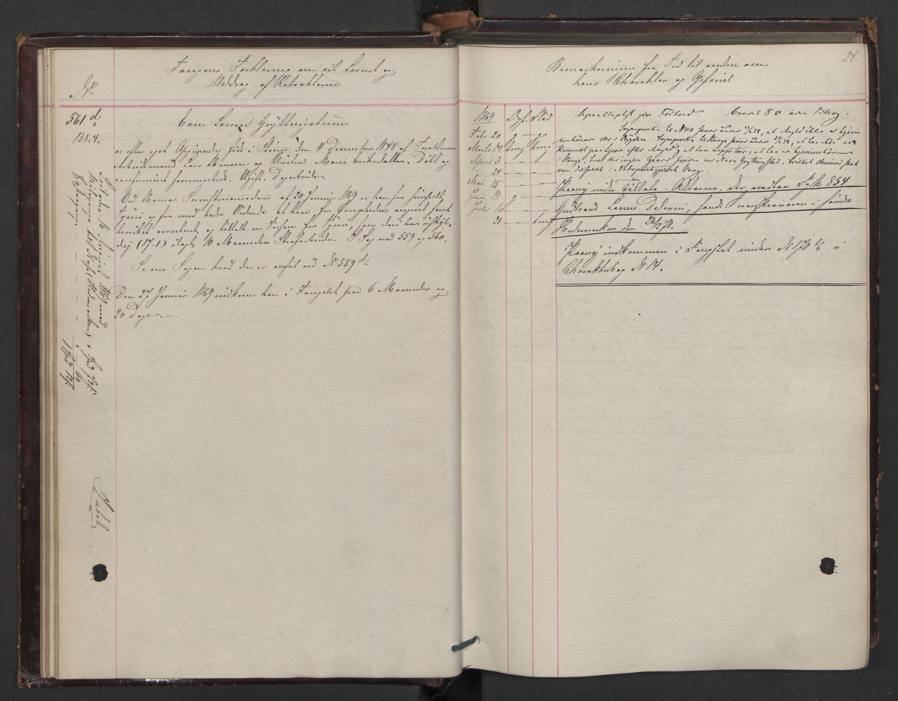 Botsfengslet, AV/RA-S-1539/D/Db/Dbb/L0012: 538d - 838d, 1868-1870, s. 24