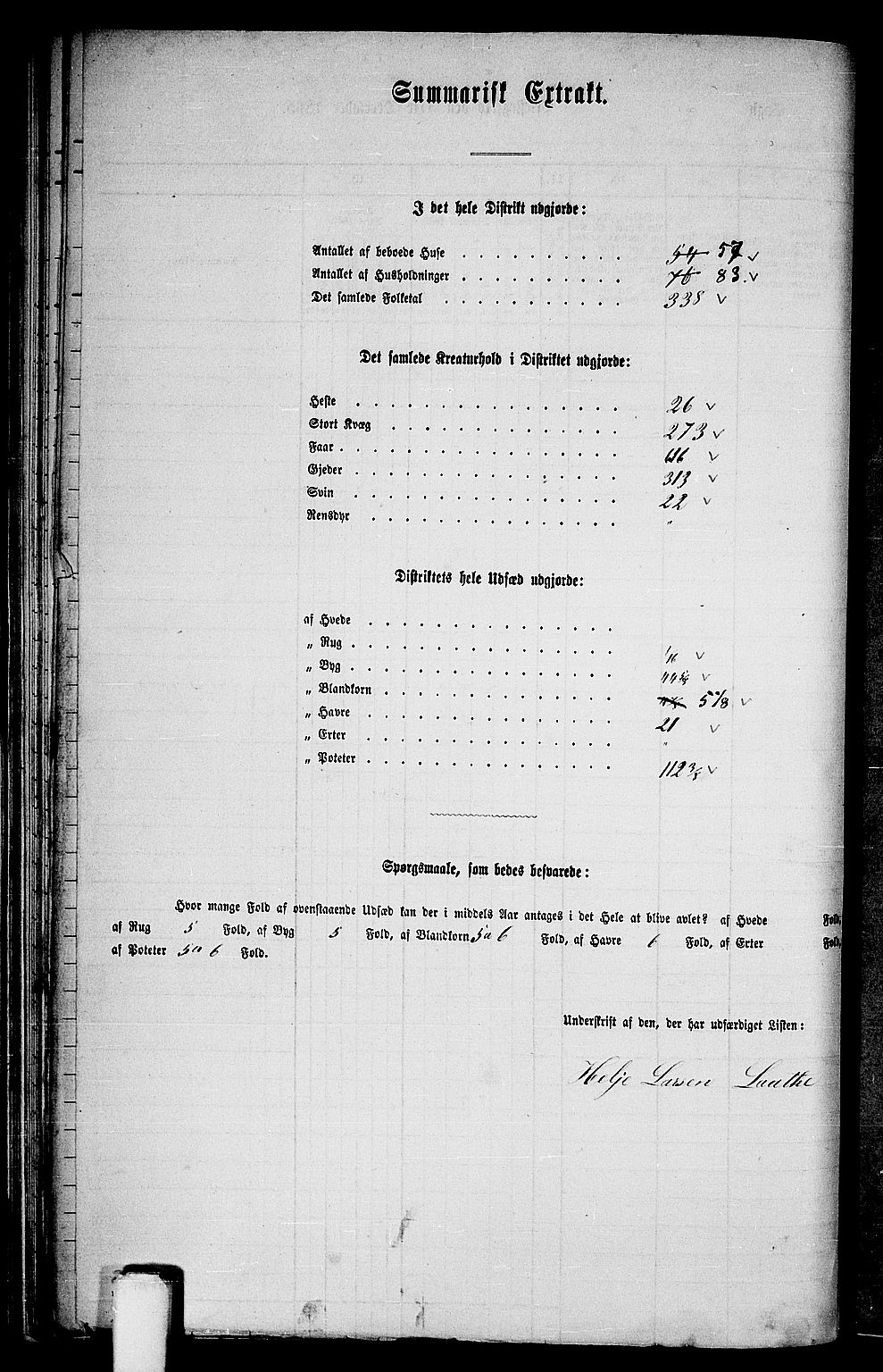 RA, Folketelling 1865 for 1230P Kinsarvik prestegjeld, 1865, s. 47