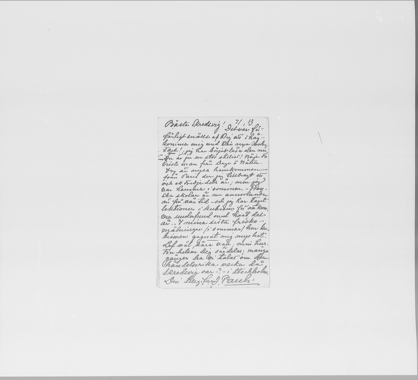 Skredsvig, Christian, AV/RA-PA-0353/E/L0001: Privatbrev fra enkeltpersoner, 1888-1961, s. 192
