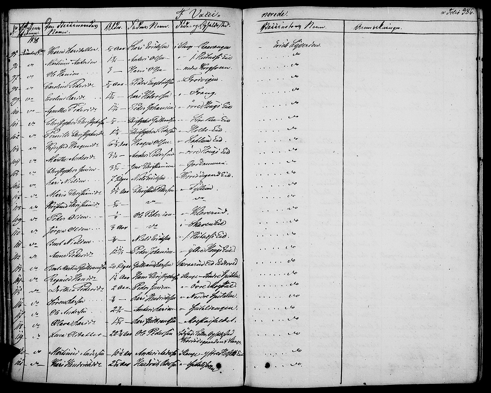 Stange prestekontor, AV/SAH-PREST-002/K/L0009: Ministerialbok nr. 9, 1826-1835, s. 386