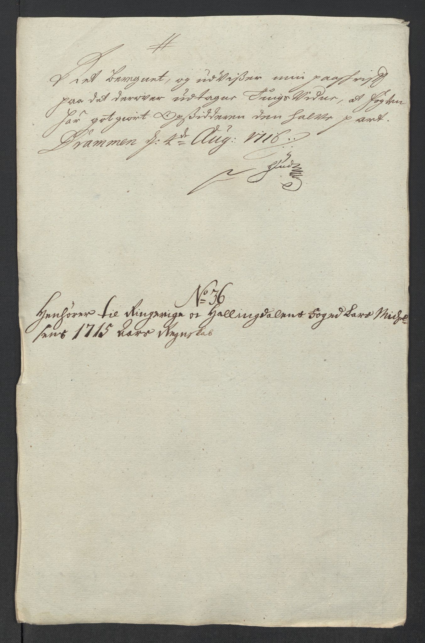 Rentekammeret inntil 1814, Reviderte regnskaper, Fogderegnskap, AV/RA-EA-4092/R23/L1473: Fogderegnskap Ringerike og Hallingdal, 1715, s. 321