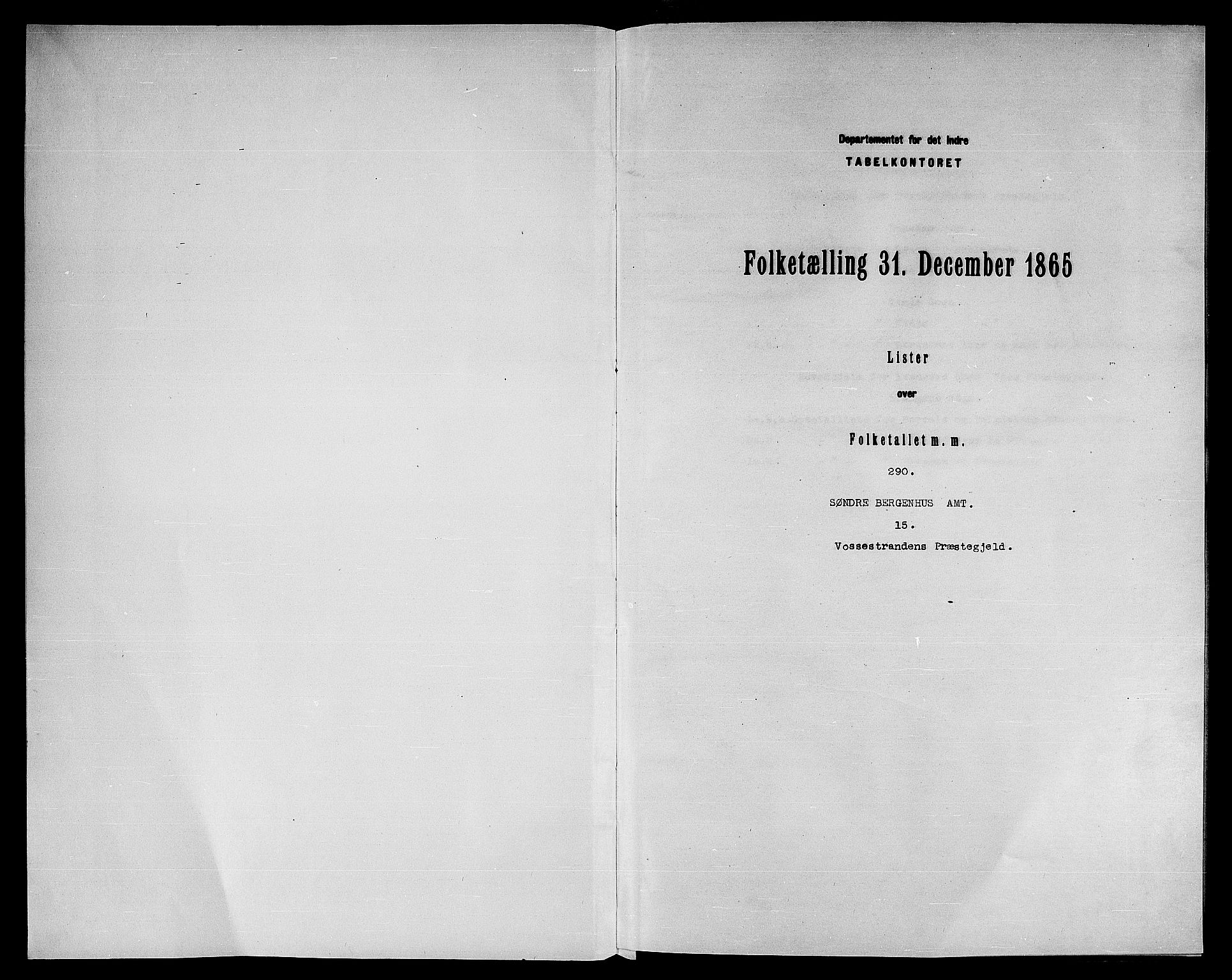 RA, Folketelling 1865 for 1235P Voss prestegjeld, 1865, s. 230