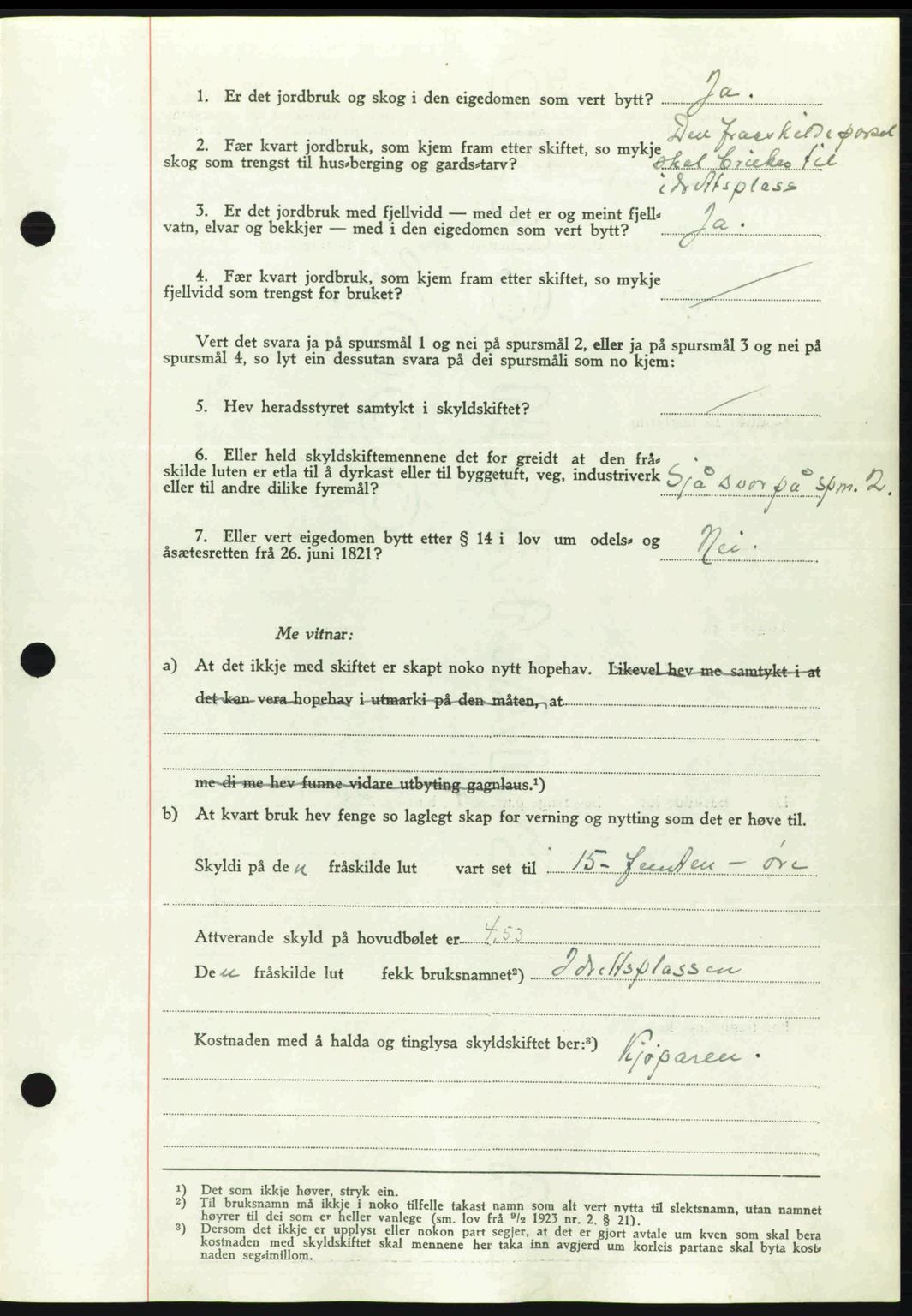 Romsdal sorenskriveri, AV/SAT-A-4149/1/2/2C: Pantebok nr. A12, 1942-1942, Dagboknr: 1390/1942