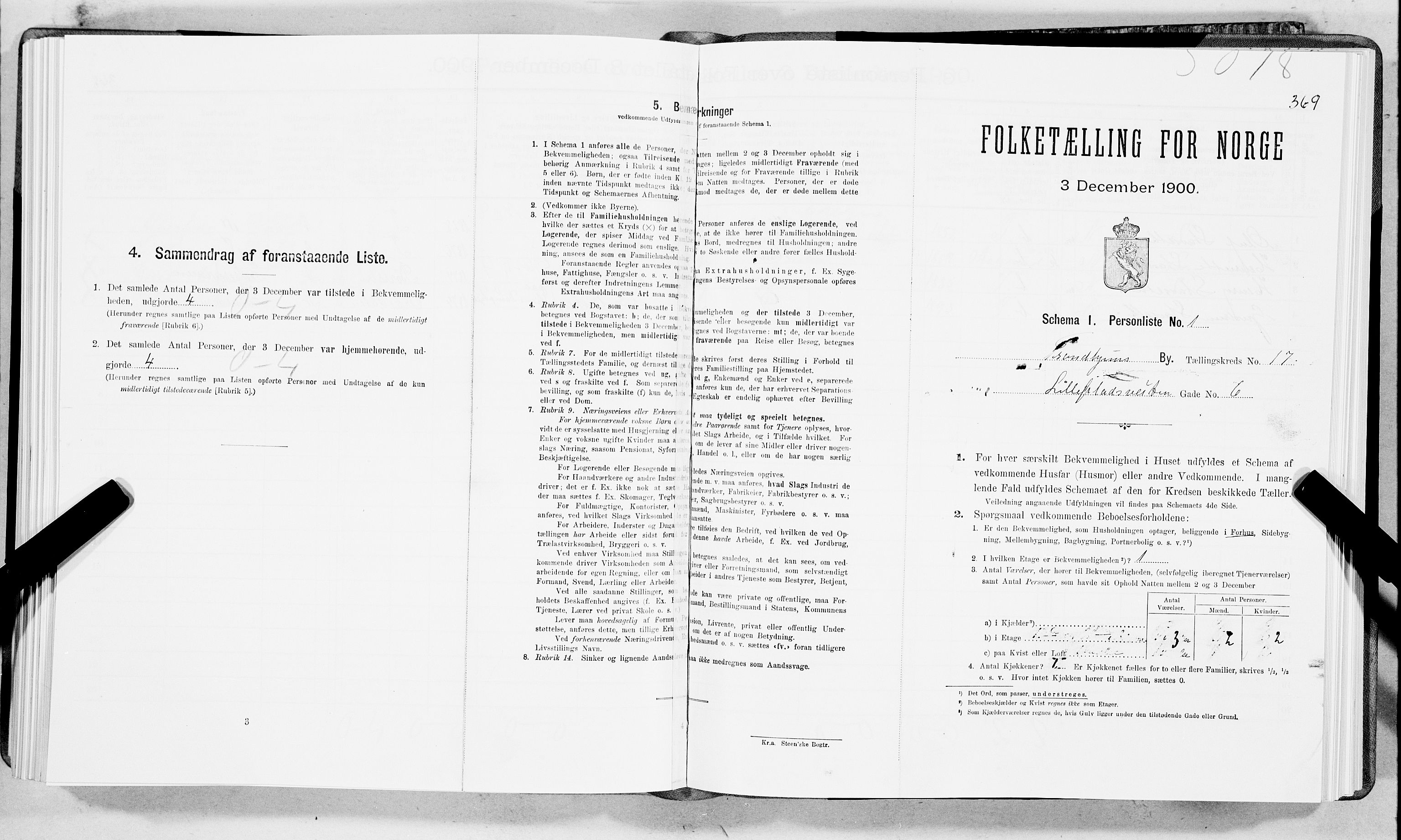 SAT, Folketelling 1900 for 1601 Trondheim kjøpstad, 1900, s. 2907