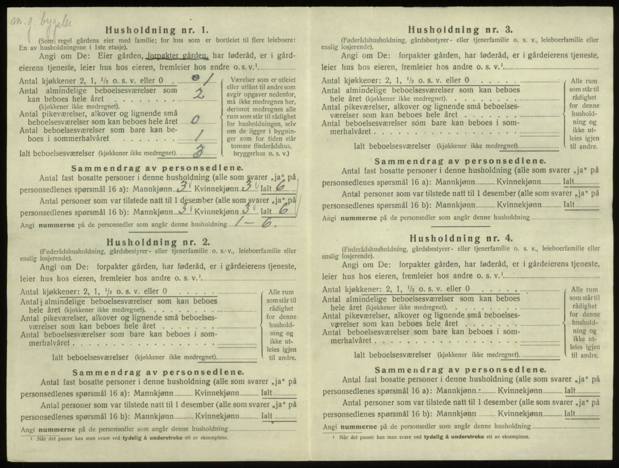 SAB, Folketelling 1920 for 1446 Breim herred, 1920, s. 616