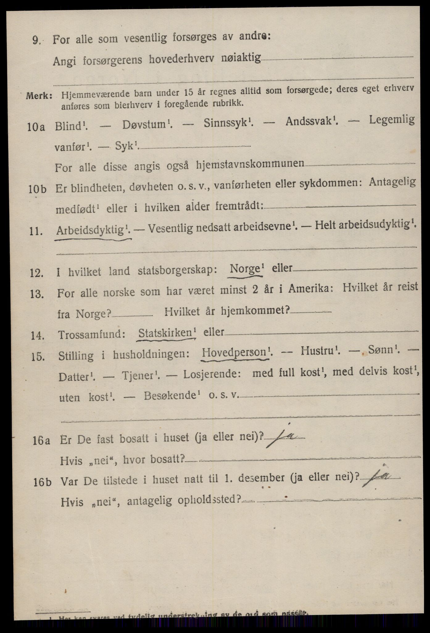 SAT, Folketelling 1920 for 1575 Hopen herred, 1920, s. 1513