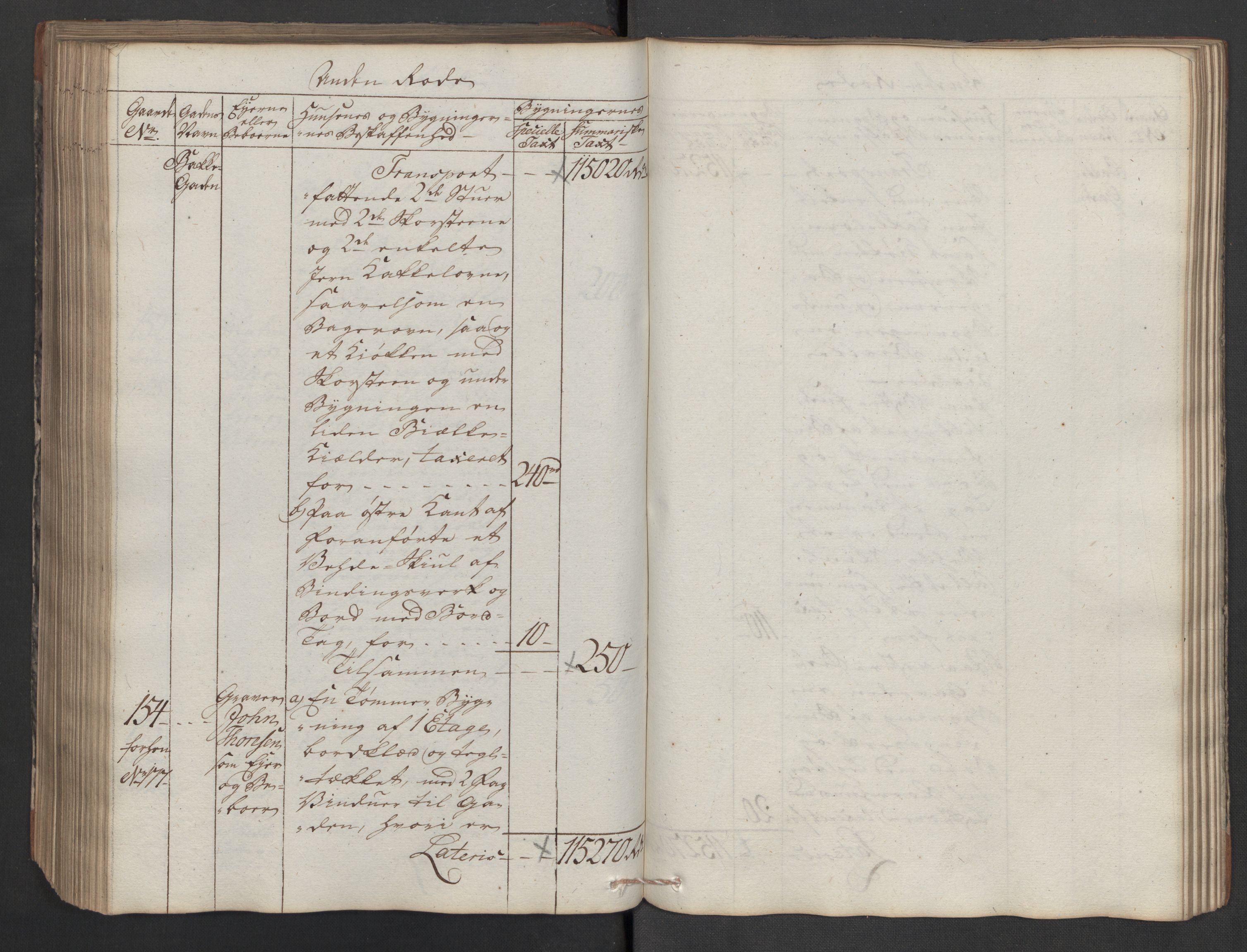 Kommersekollegiet, Brannforsikringskontoret 1767-1814, AV/RA-EA-5458/F/Fa/L0040/0005: Moss / Branntakstprotokoll, 1797, s. 241