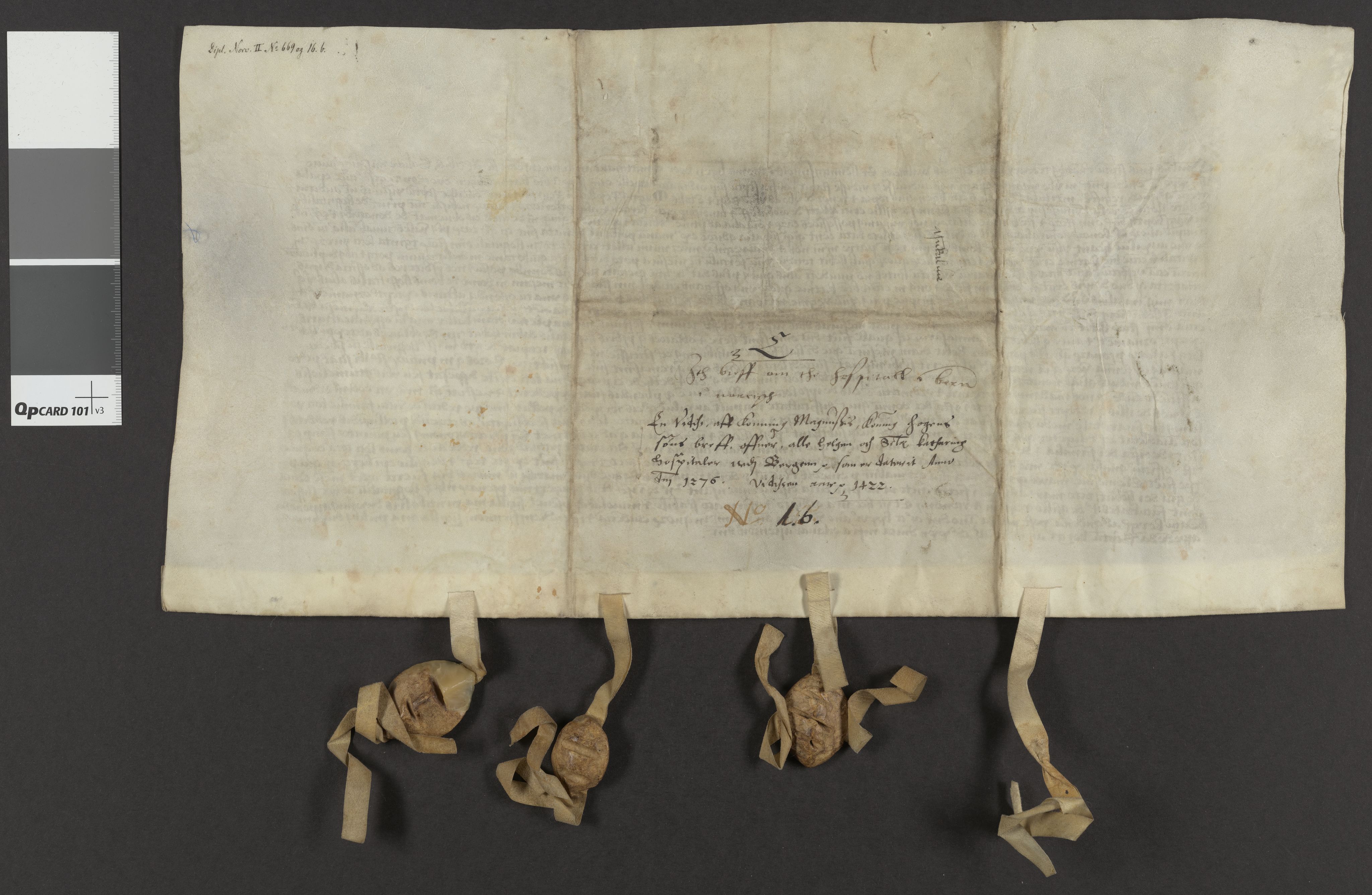 Riksarkivets diplomsamling, AV/RA-EA-5965/F06/L0021: Dokument nr. 1b, 30-31, 1422