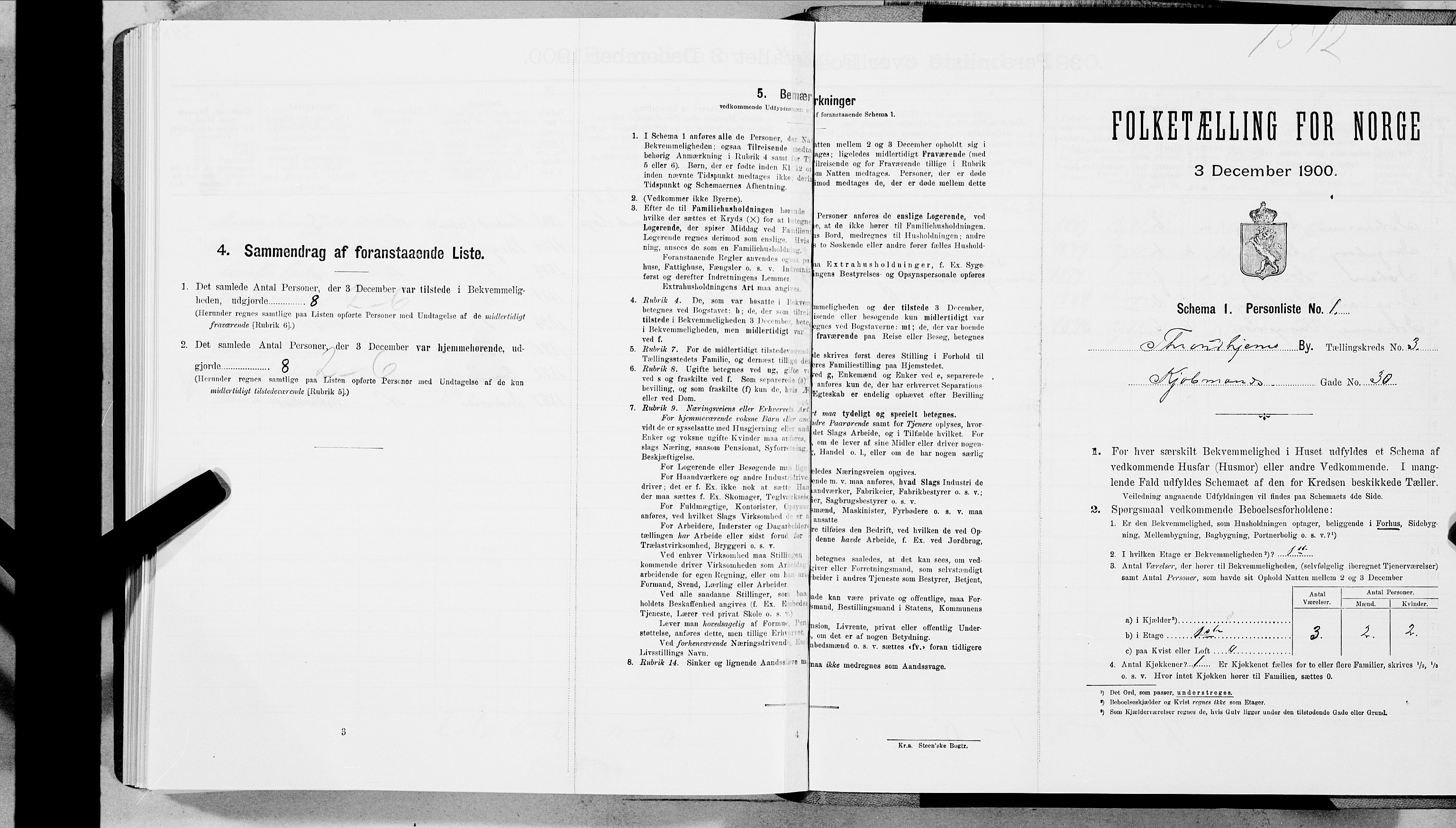 SAT, Folketelling 1900 for 1601 Trondheim kjøpstad, 1900, s. 571