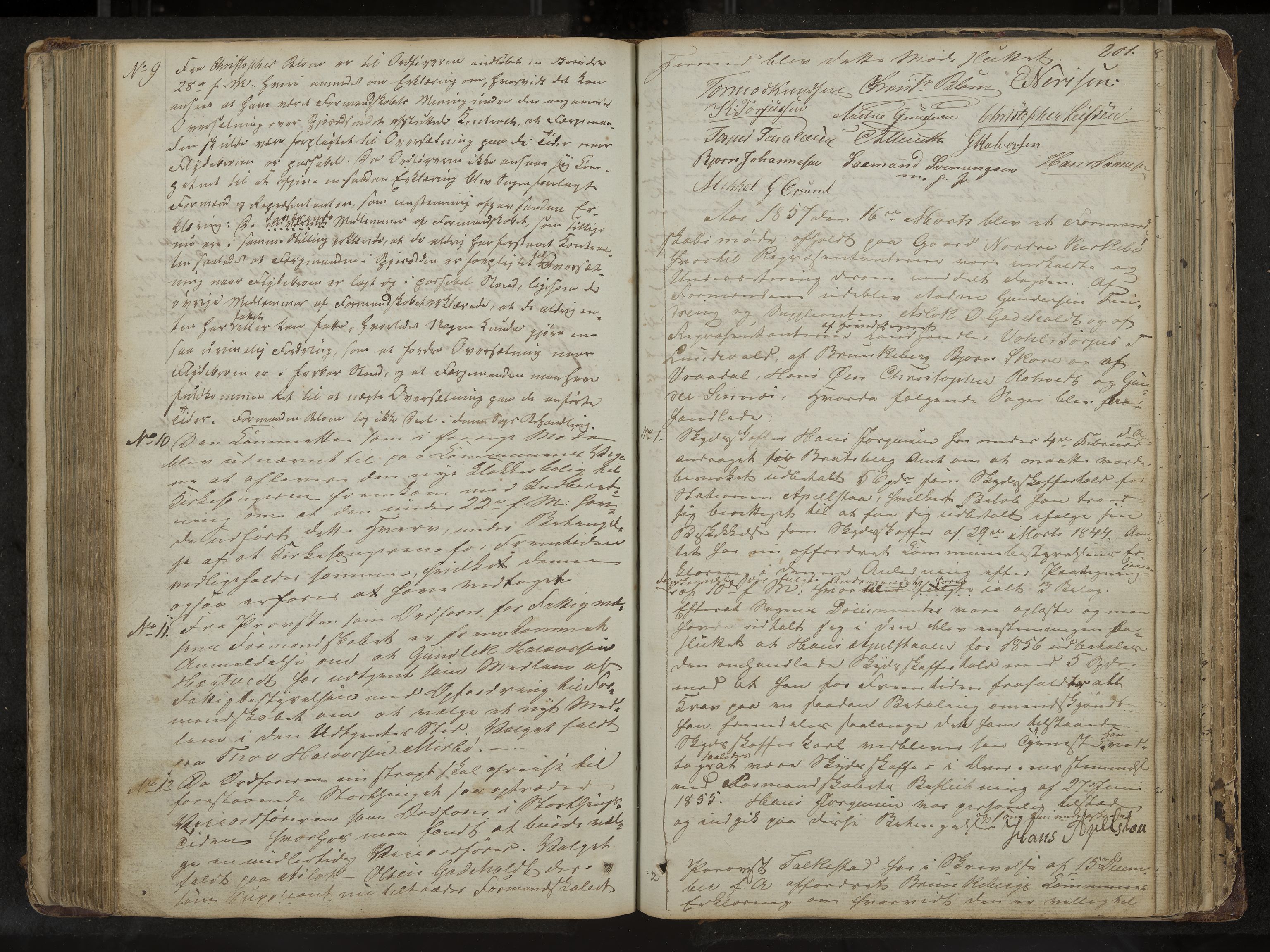 Kviteseid formannskap og sentraladministrasjon, IKAK/0829021/A/Aa/L0001: Møtebok med register, 1837-1866, s. 201