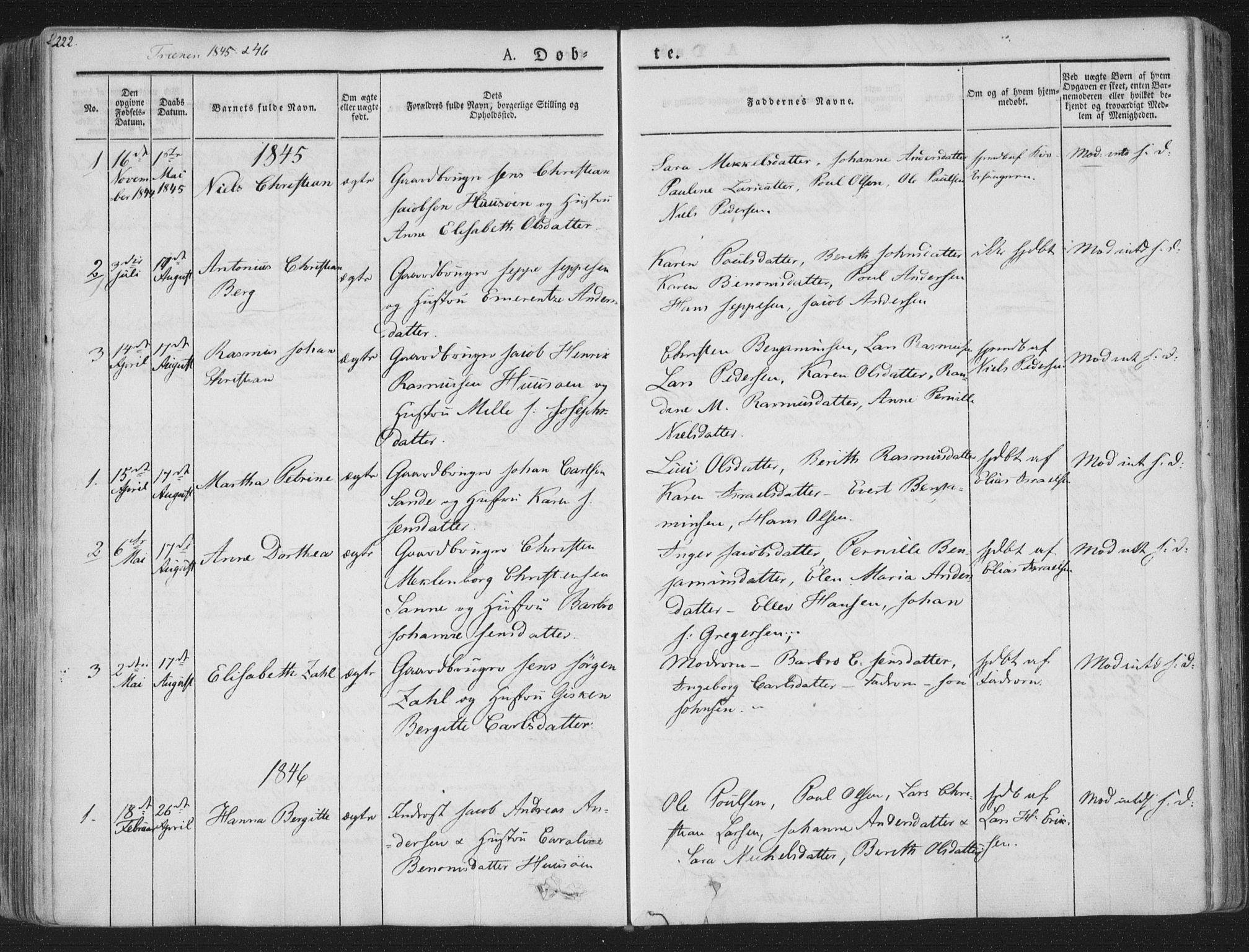 Ministerialprotokoller, klokkerbøker og fødselsregistre - Nordland, AV/SAT-A-1459/839/L0565: Ministerialbok nr. 839A02, 1825-1862, s. 222